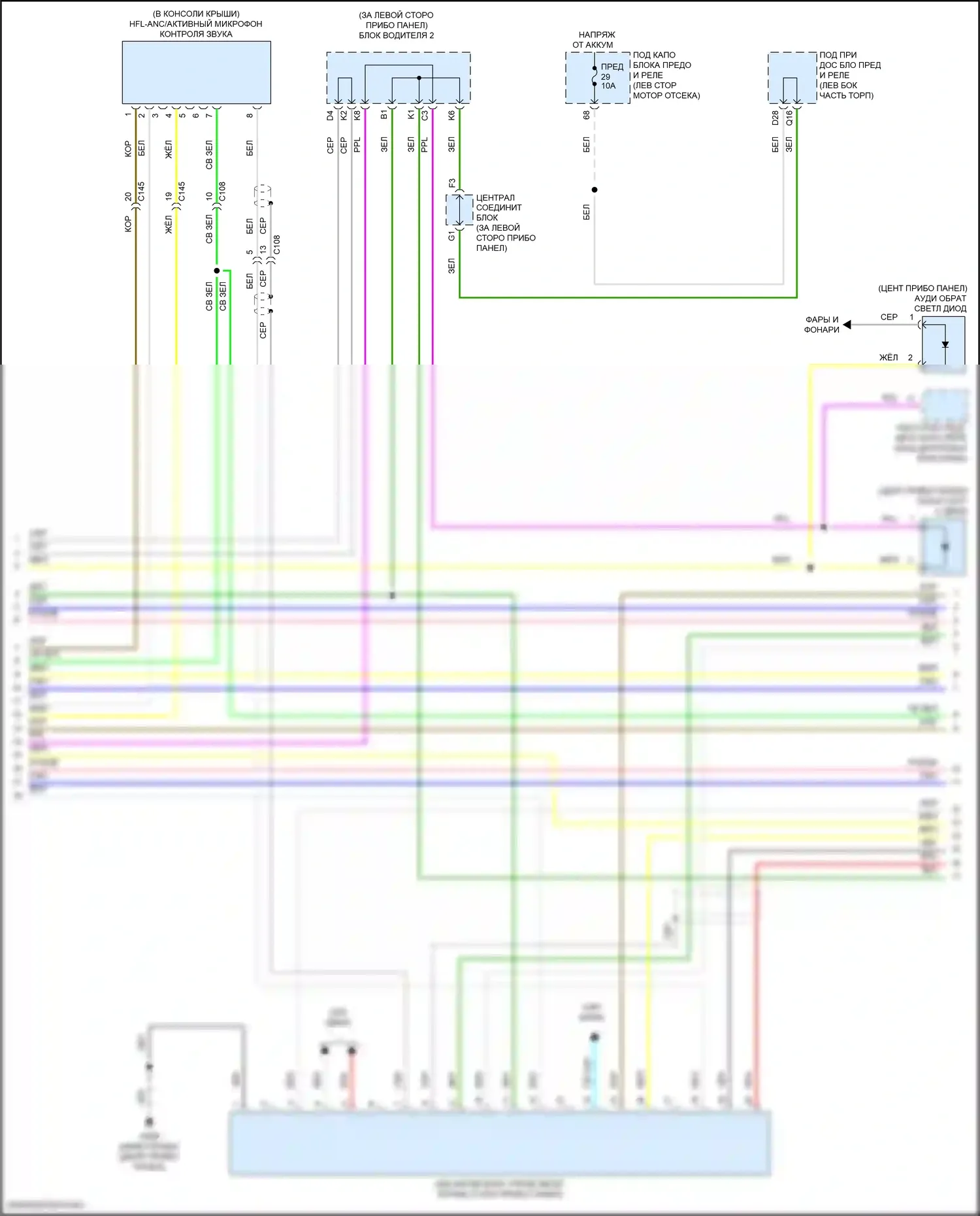 ILX Acura I рестайлинг 2 (2018-2022): Электросхема навигации (4 из 6) 