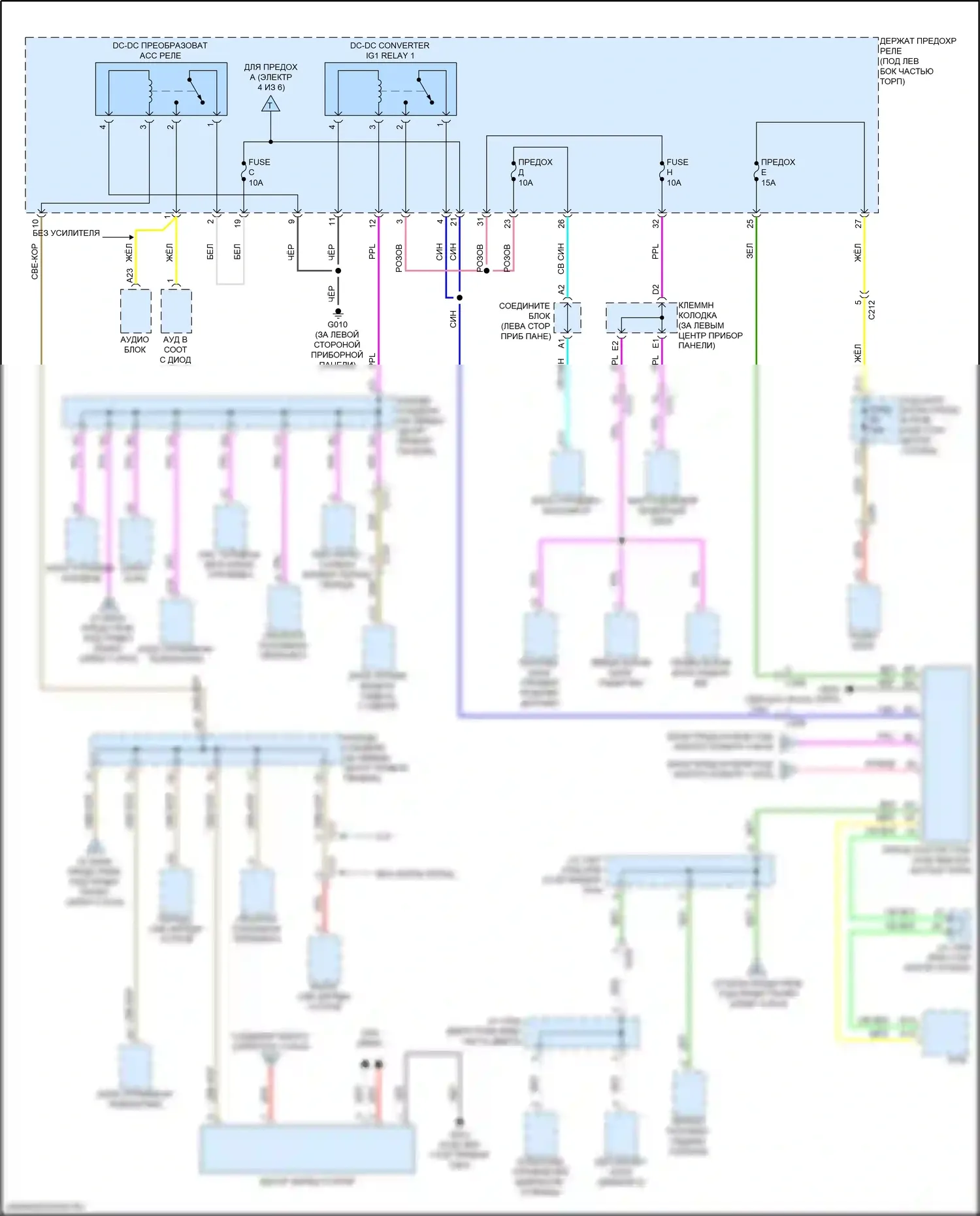 Integra Acura IV (2022-2024): Электросхема блока предохранителей реле (6 из 6) 