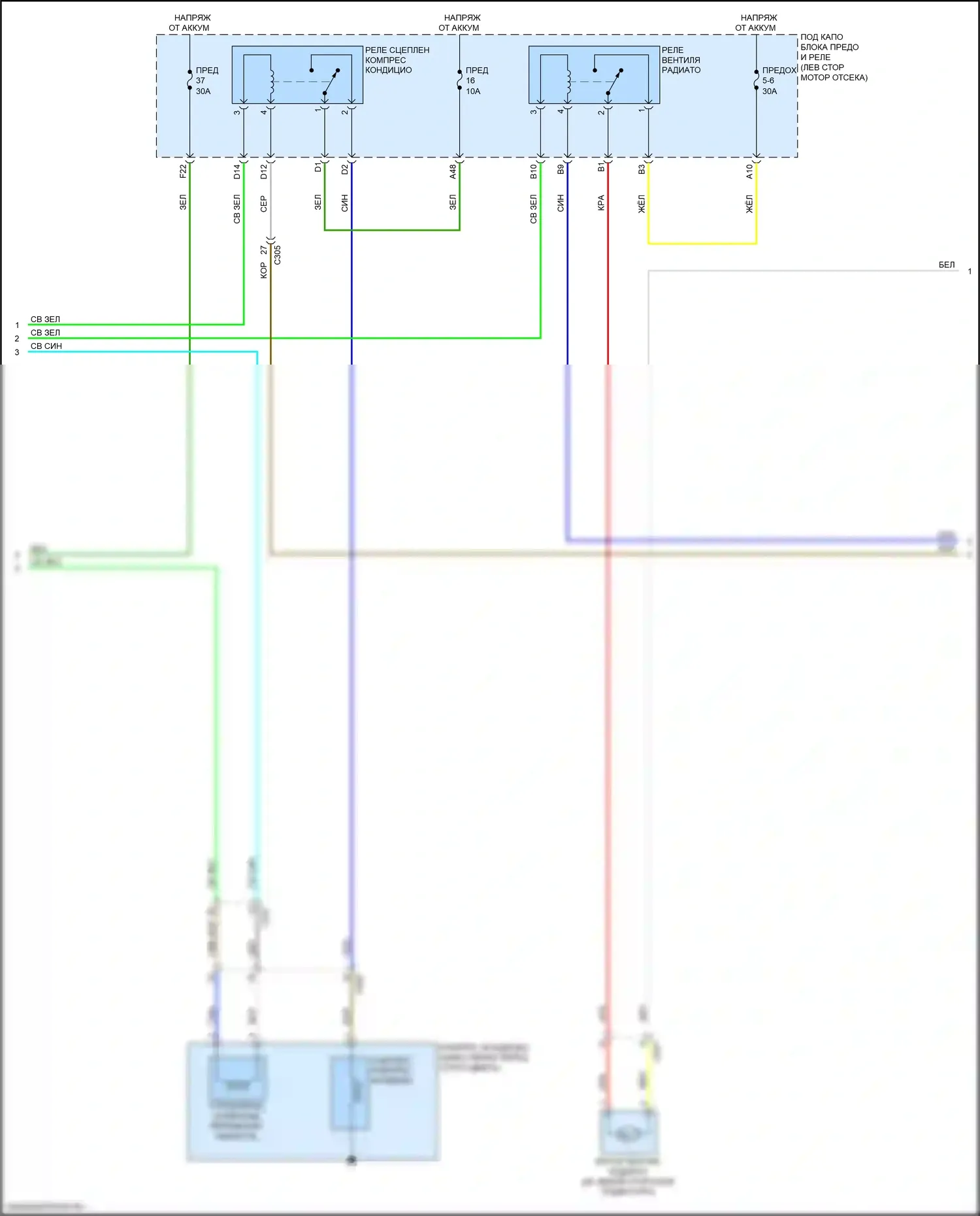 Integra Acura IV (2022-2024): Электросхема климат контроля (3 из 5) 
