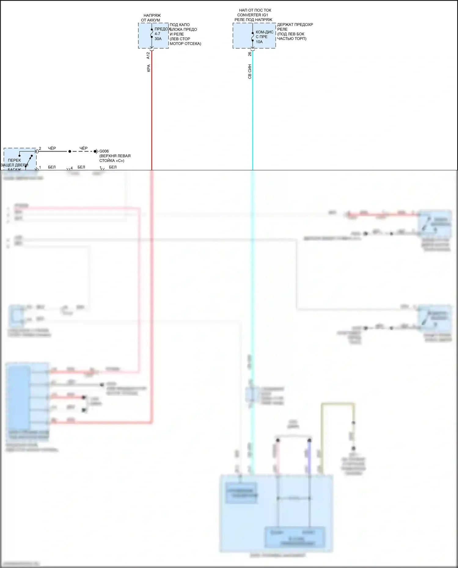 Integra Acura IV (2022-2024): Электросхема освещения салона (2 из 2) 