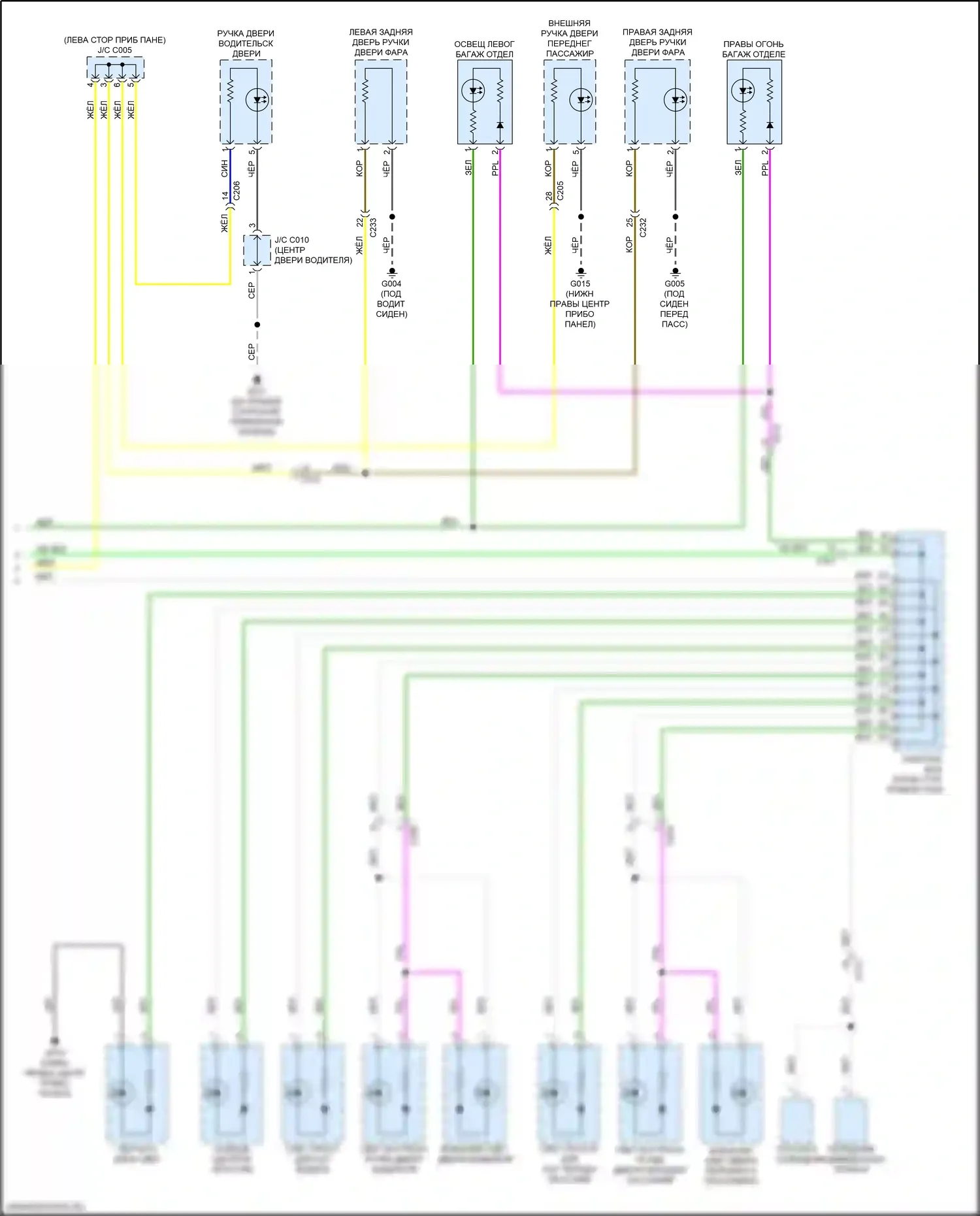 Integra Acura IV (2022-2024): Электросхема подсветки приборной панели (3 из 3) 