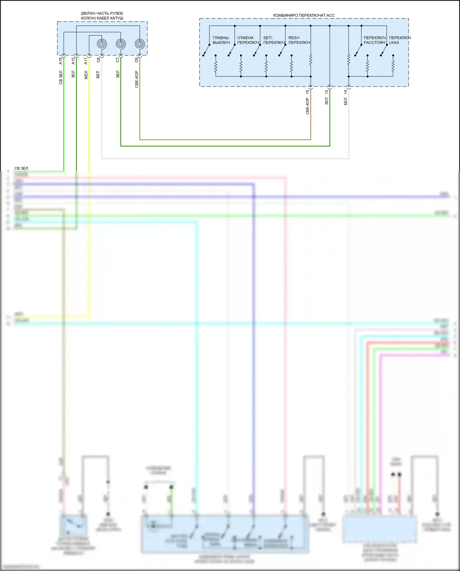 Integra Acura IV (2022-2024): Электросхема приборной панели (2 из 4) 