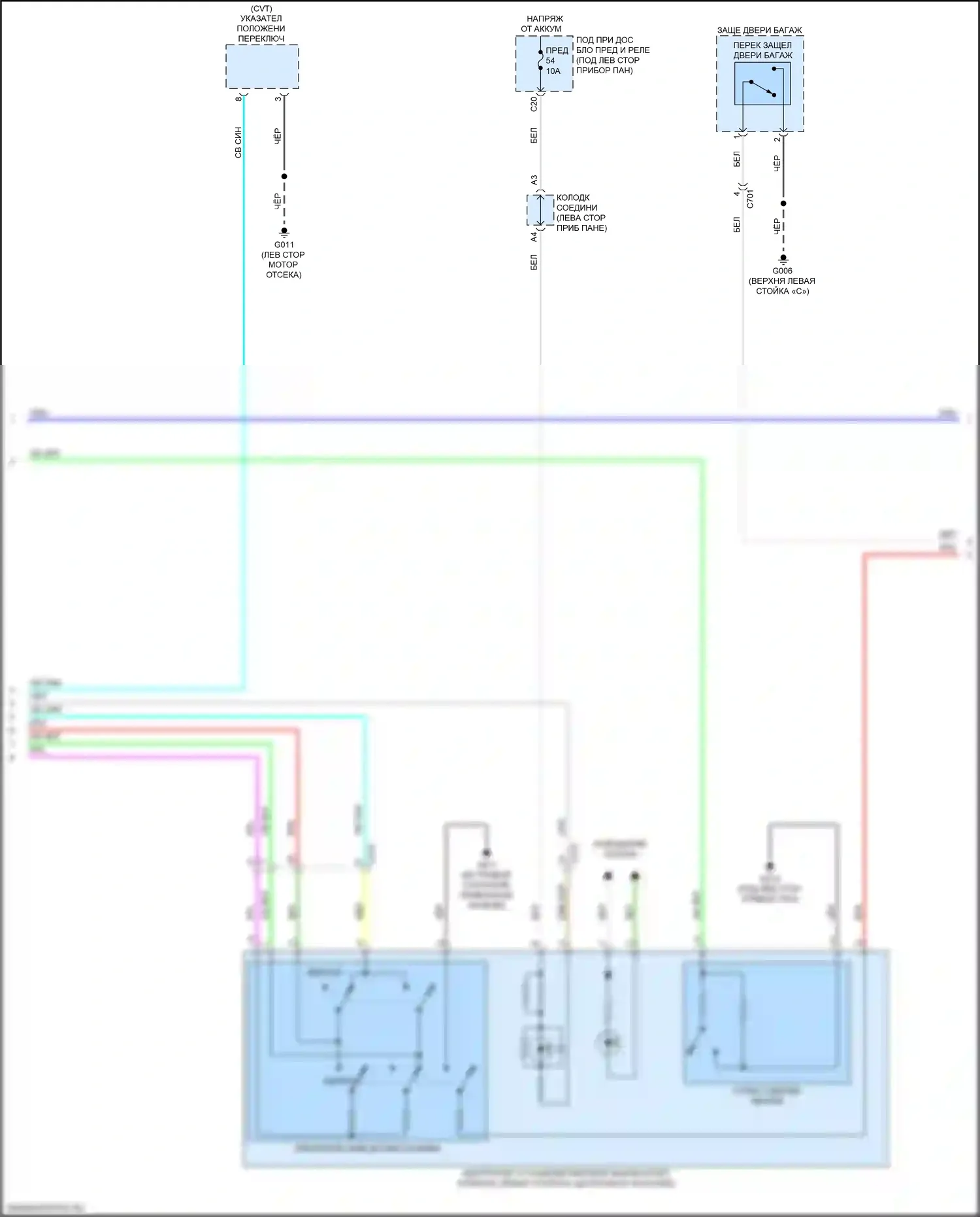 Integra Acura IV (2022-2024): Электросхема приборной панели (3 из 4) 