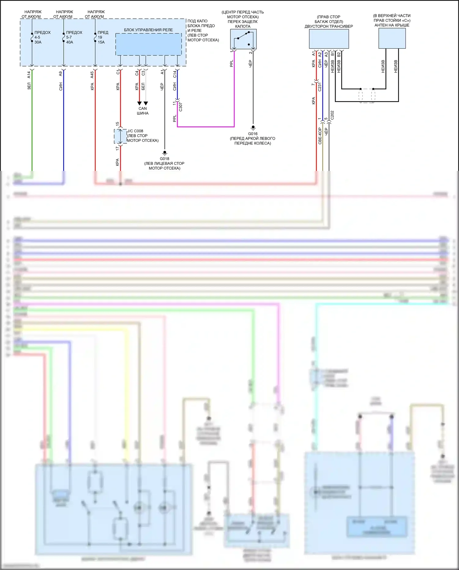 Integra Acura IV (2022-2024): Сигнализации электросхема (3 из 5) 