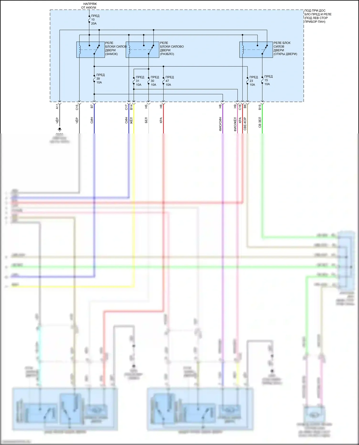 Integra Acura IV (2022-2024): Электросхема центрального замка (5 из 5) 