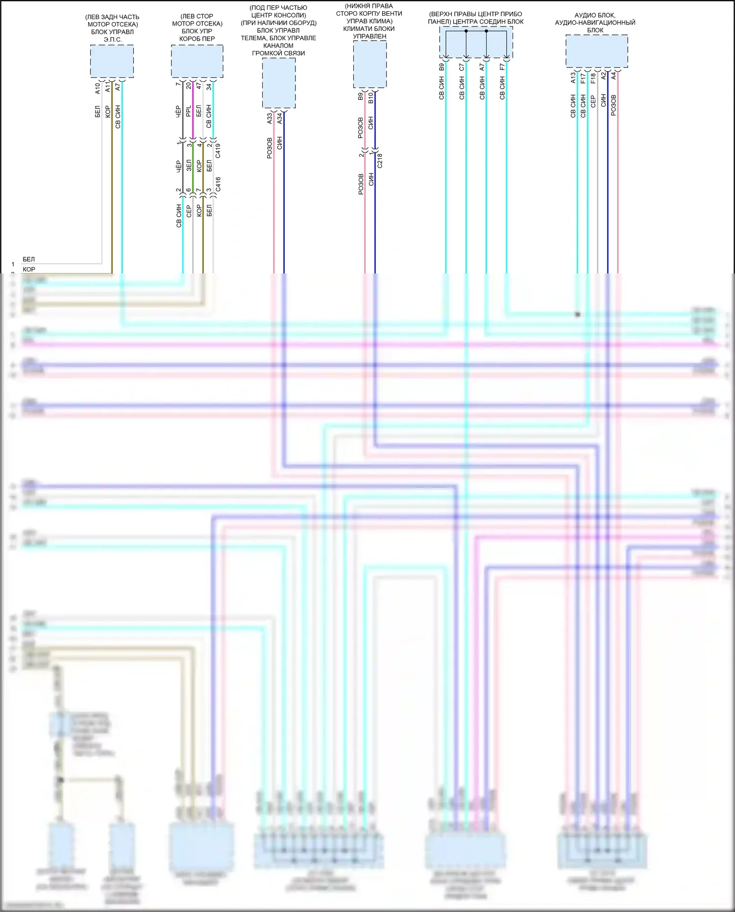 MDX Acura III рестайлинг 2 (2016-2021): Can шина электросхема, за исключением гибридной без автоматической остановки на холостом ходу (3 из 5) 