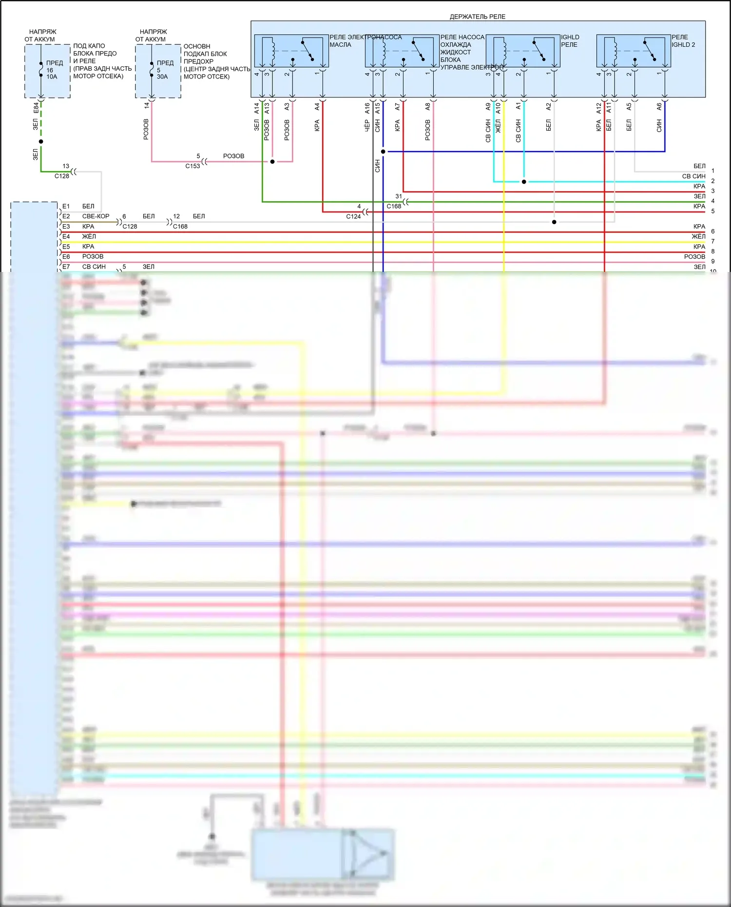 MDX Acura III рестайлинг 2 (2016-2021): Электросхема двигатель 3.0л гибрид, электросхема гибридной системы (1 из 8) 