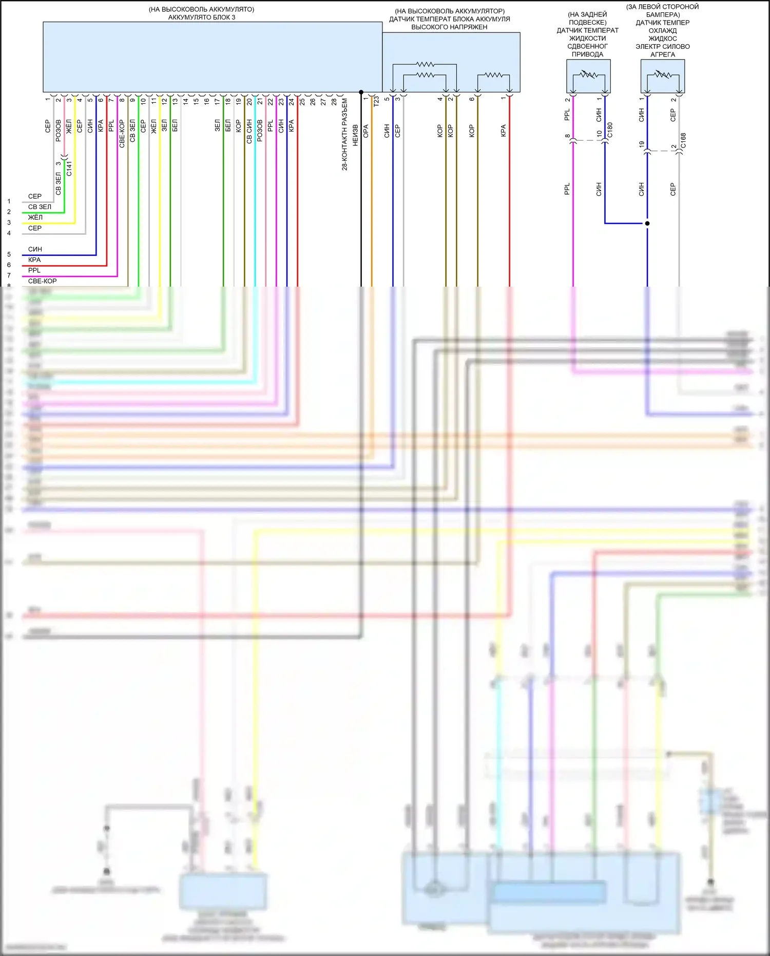 MDX Acura III рестайлинг 2 (2016-2021): Электросхема двигателя 3.0l гибрид, электросхема гибридной системы (6 из 8) 