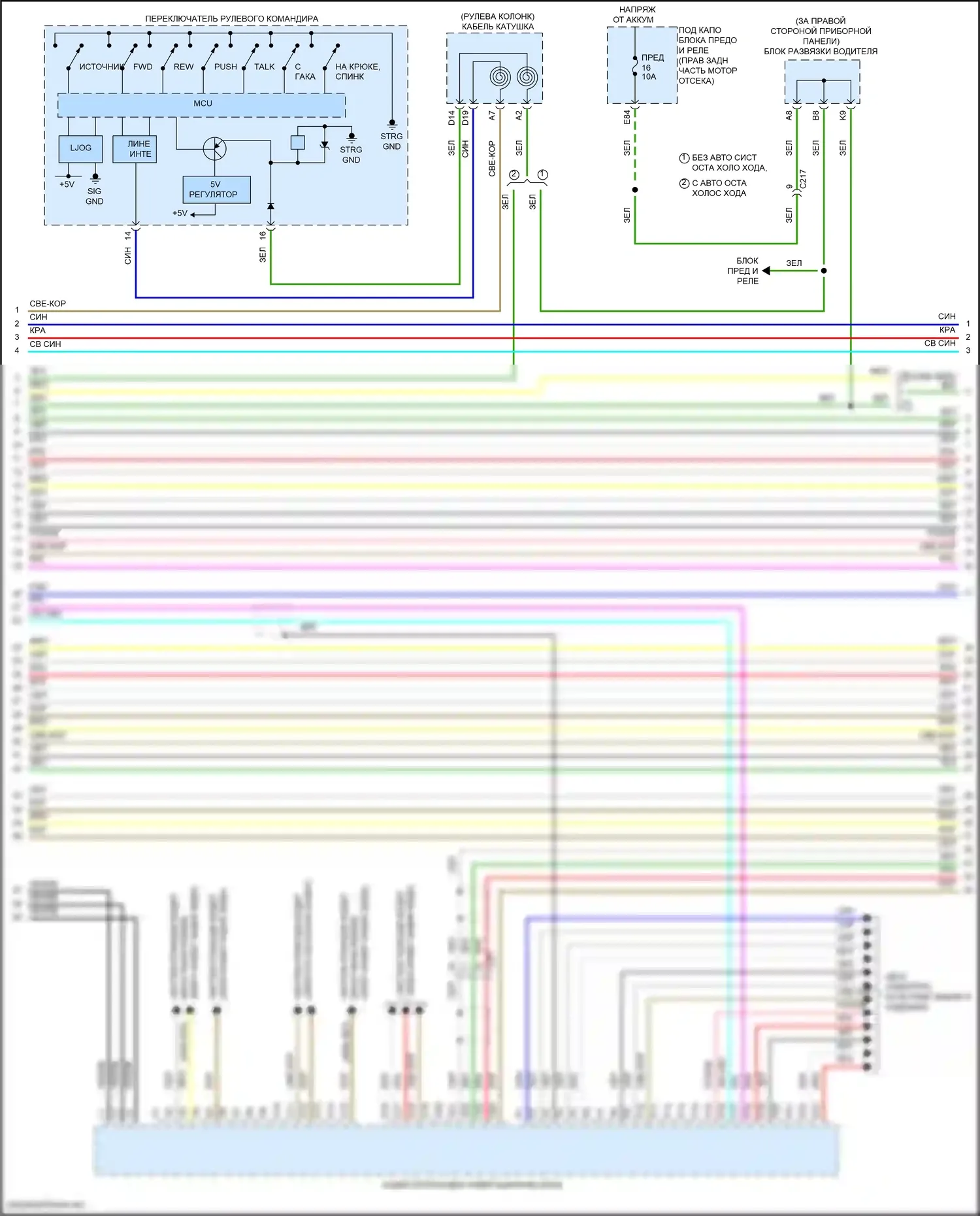 MDX Acura III рестайлинг 2 (2016-2021): Электросхема навигации, кроме гибридной (7 из 9) 