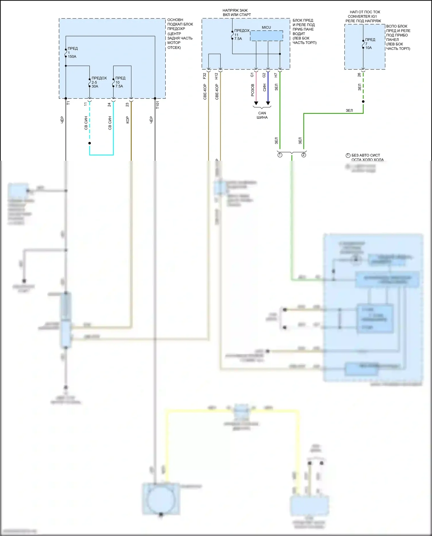 MDX Acura III рестайлинг 2 (2016-2021): Электросхема генератора 