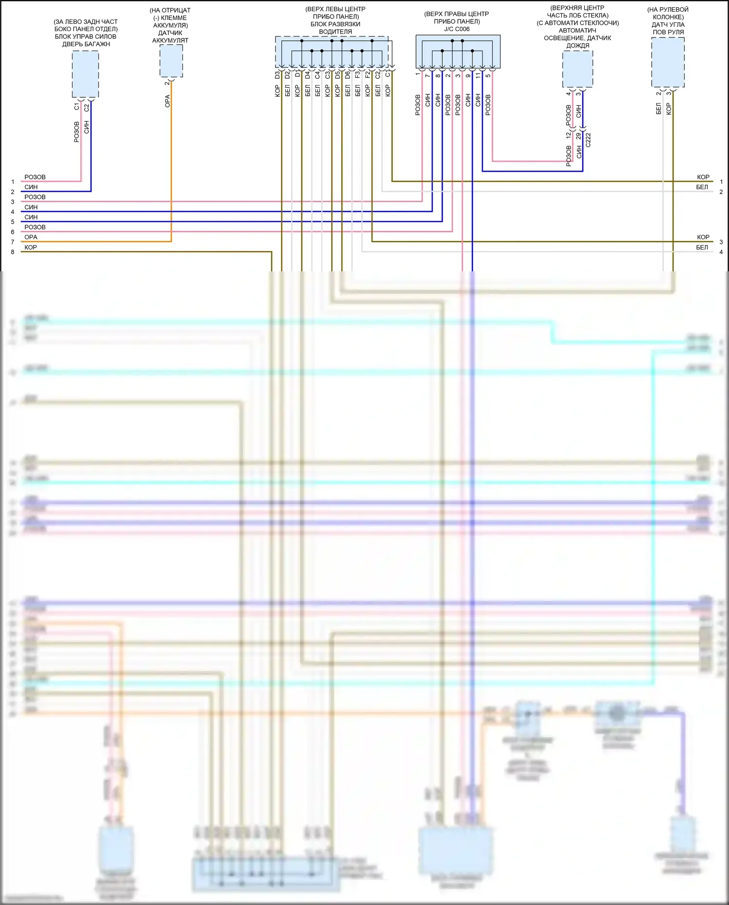MDX Acura III рестайлинг (2015-2016): Can шина электросхема, без автоматического упора холостого хода (3 из 4) 
