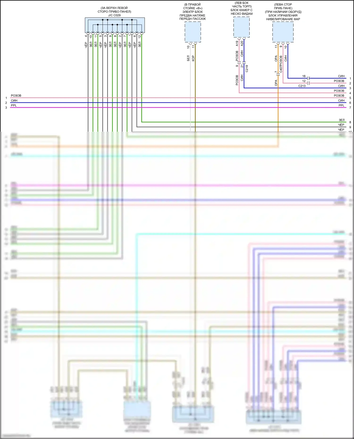 MDX Acura III рестайлинг (2015-2016): Can шина электросхема соединений, с автоматическим остановом на холостом ходу (2 из 5) 