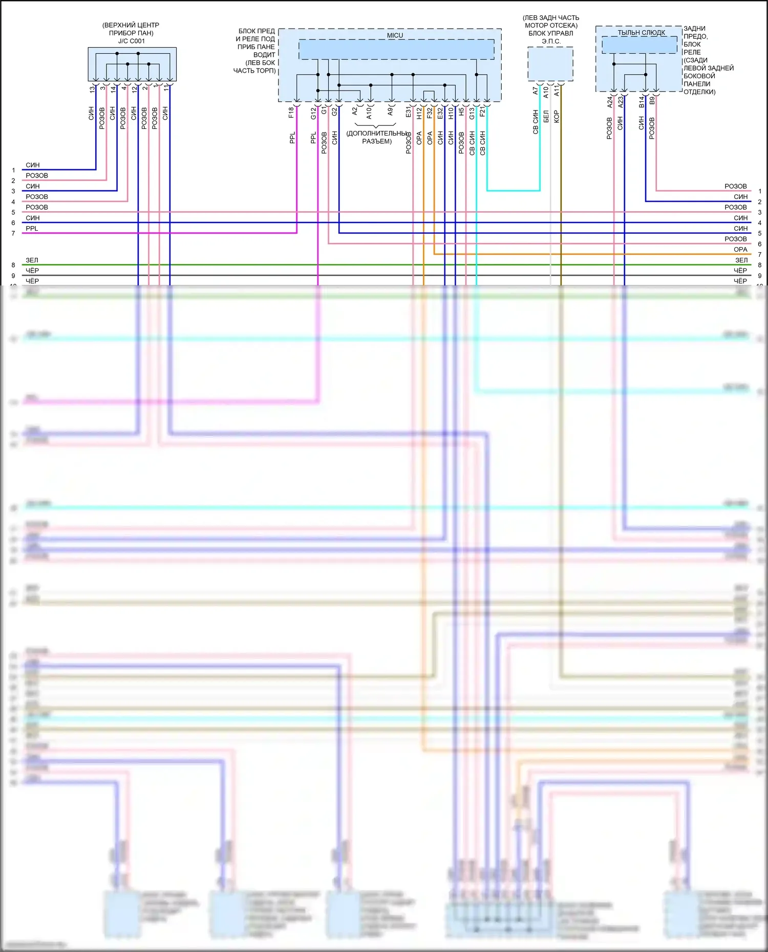 MDX Acura III рестайлинг (2015-2016): Can шина электросхема соединений, с автоматическим остановом на холостом ходу (3 из 5) 