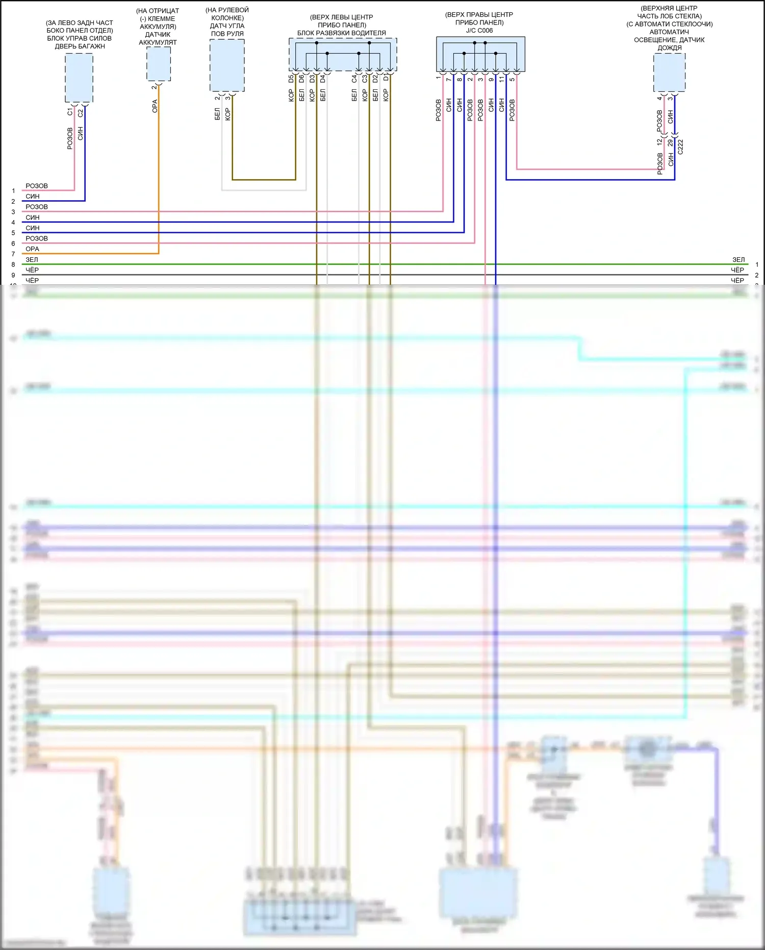 MDX Acura III рестайлинг (2015-2016): Can шина электросхема соединений, с автоматическим остановом на холостом ходу (4 из 5) 