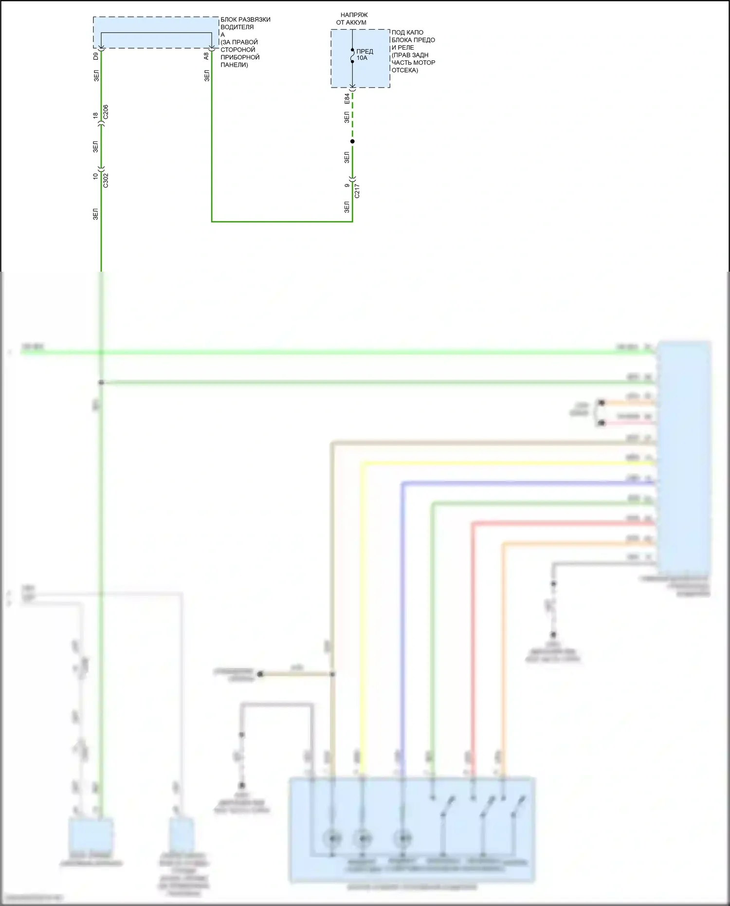 MDX Acura III рестайлинг (2015-2016): Электросхема сиденья памяти водителя (2 из 2) 