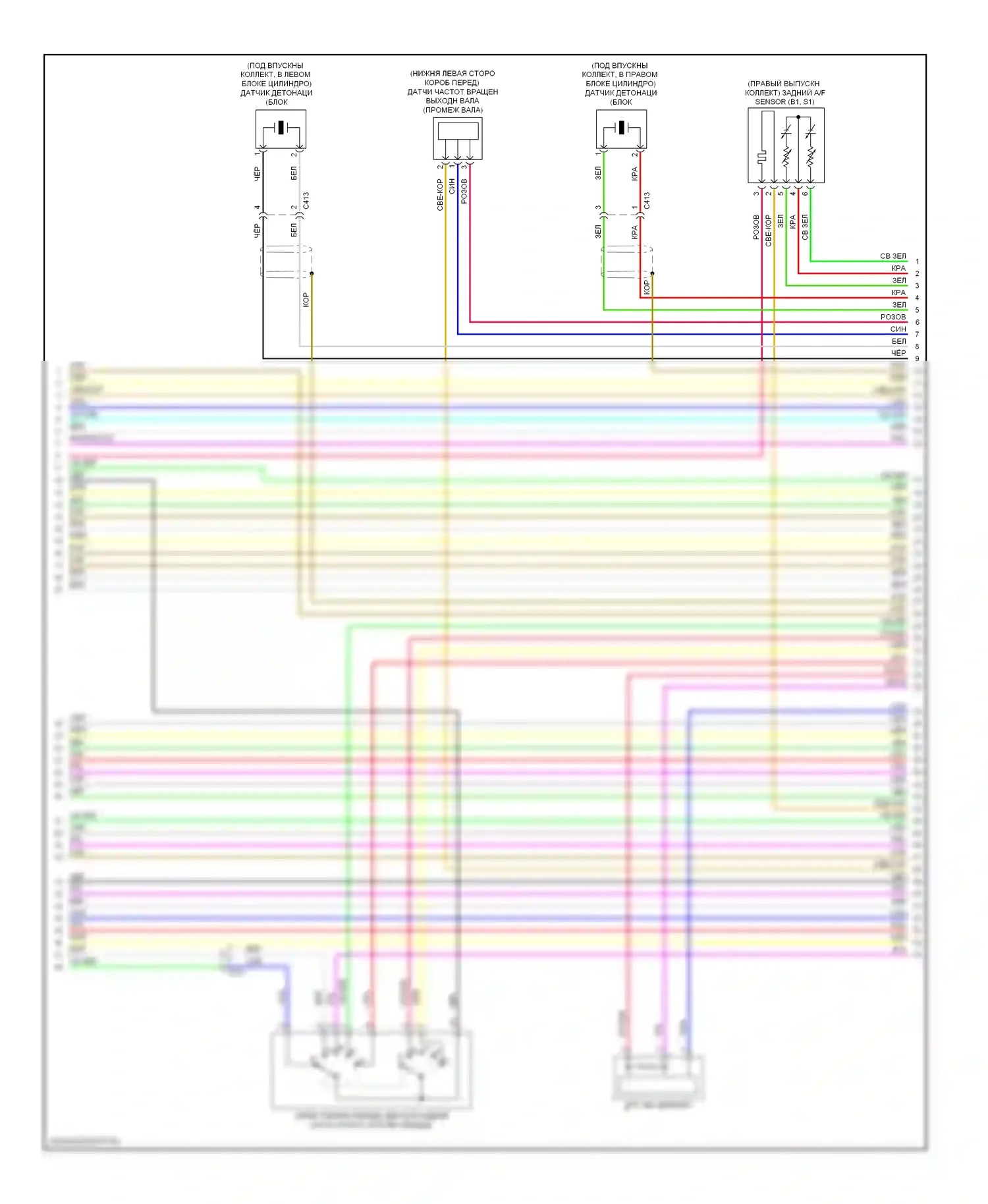 MDX Acura III (2013-2015): Электросхема двигателя 3.7л (6 из 9) 