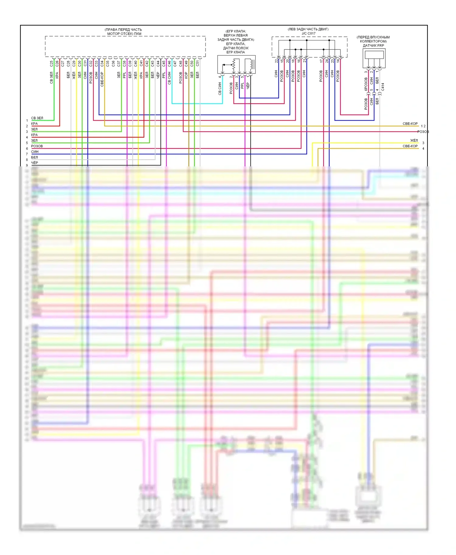 MDX Acura III (2013-2015): Электросхема двигателя 3.7л (7 из 9) 