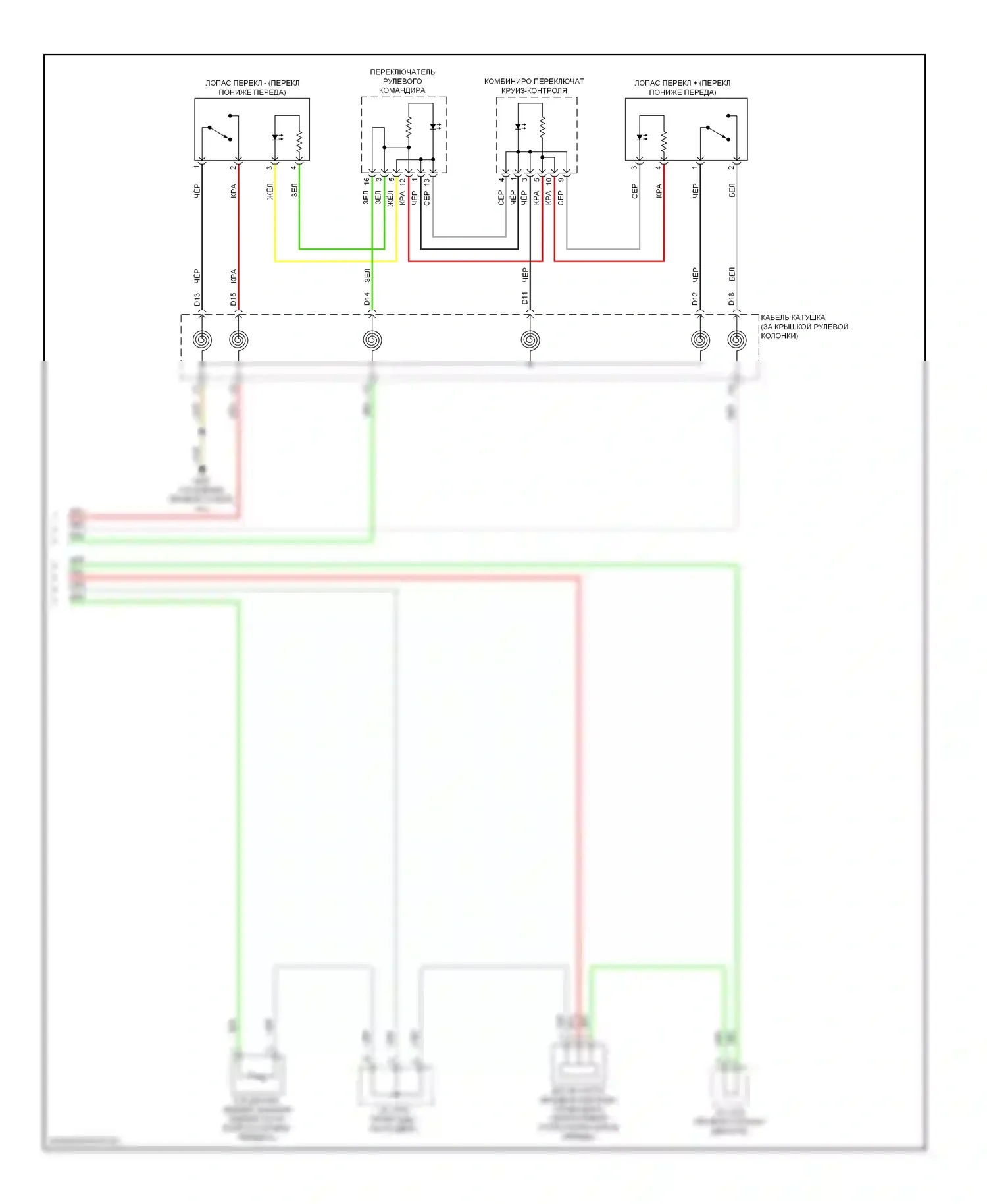 MDX Acura III (2013-2015): Электросхема автоматической коробки передач (4 из 4) 