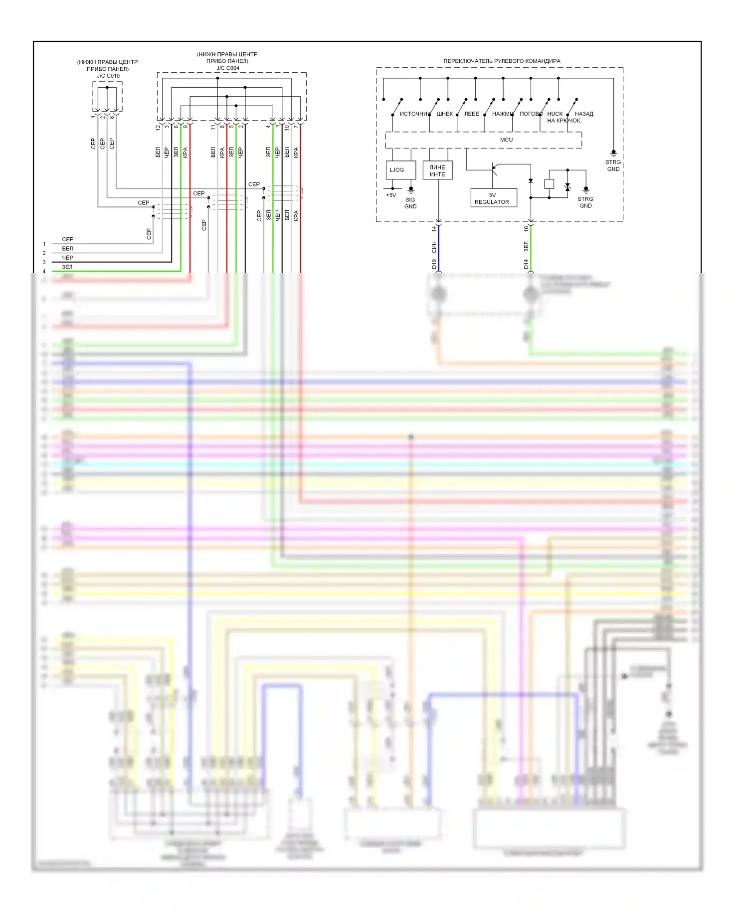 MDX Acura III (2013-2015): Электросхема навигации (6 из 8) 