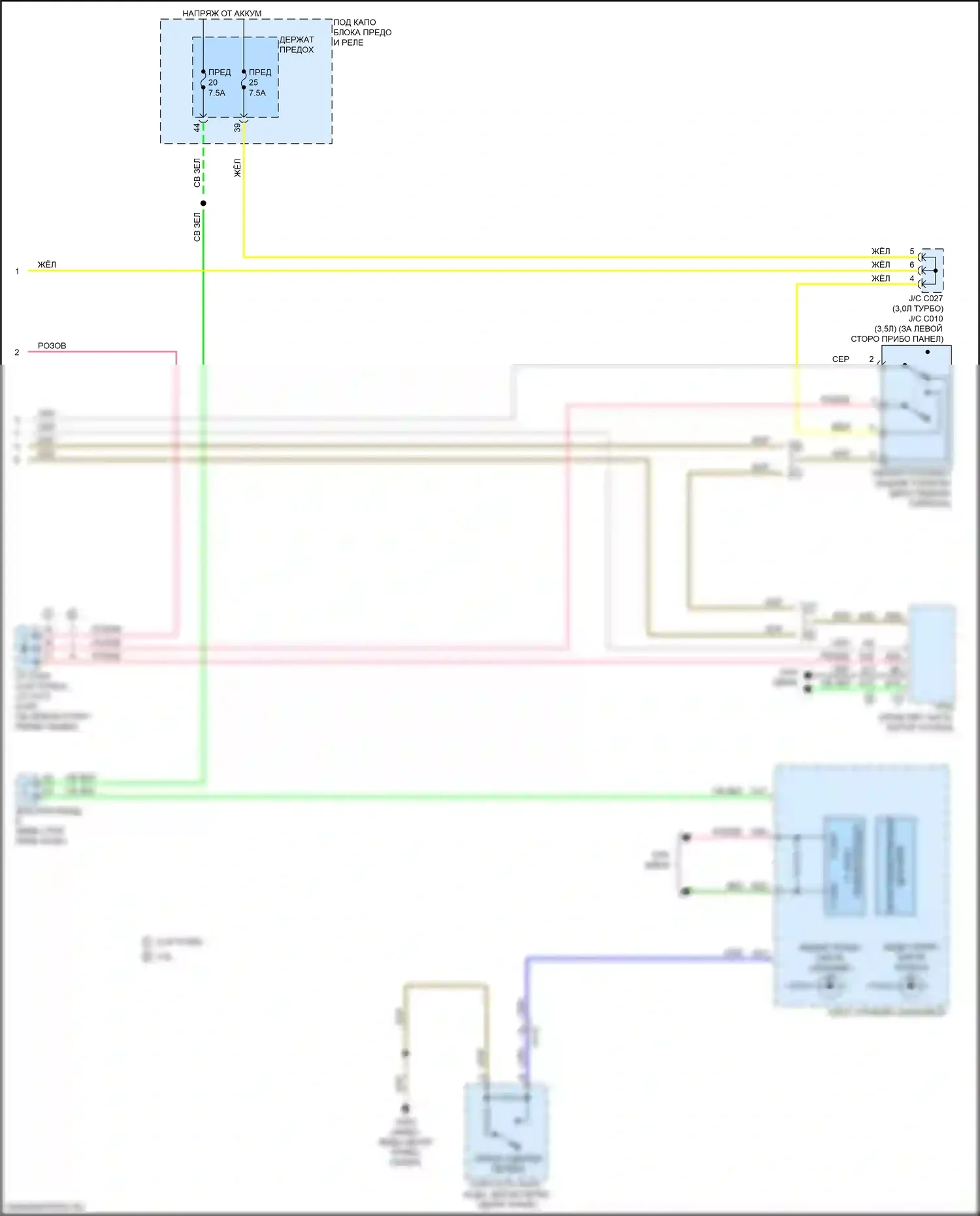 MDX Acura IV (2021-2024): Электрическая электросхема сервотормозной системы (2 из 2) 