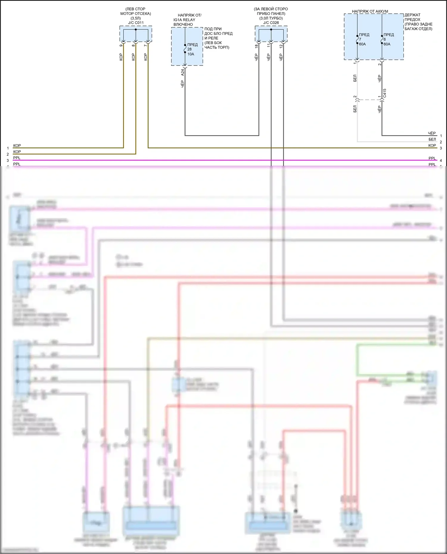 MDX Acura IV (2021-2024): Электросхема климат контроля (4 из 5) 