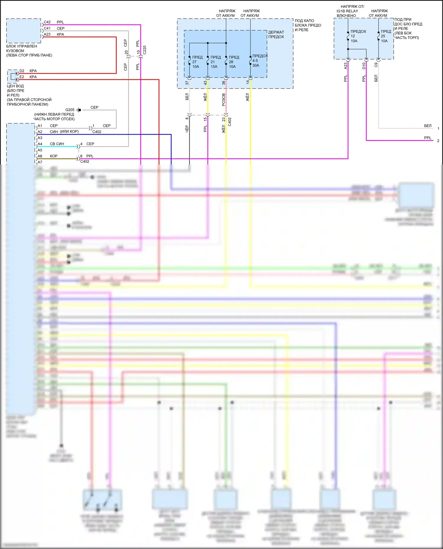 MDX Acura IV (2021-2024): Электросхема автоматической коробки передач (1 из 3) 