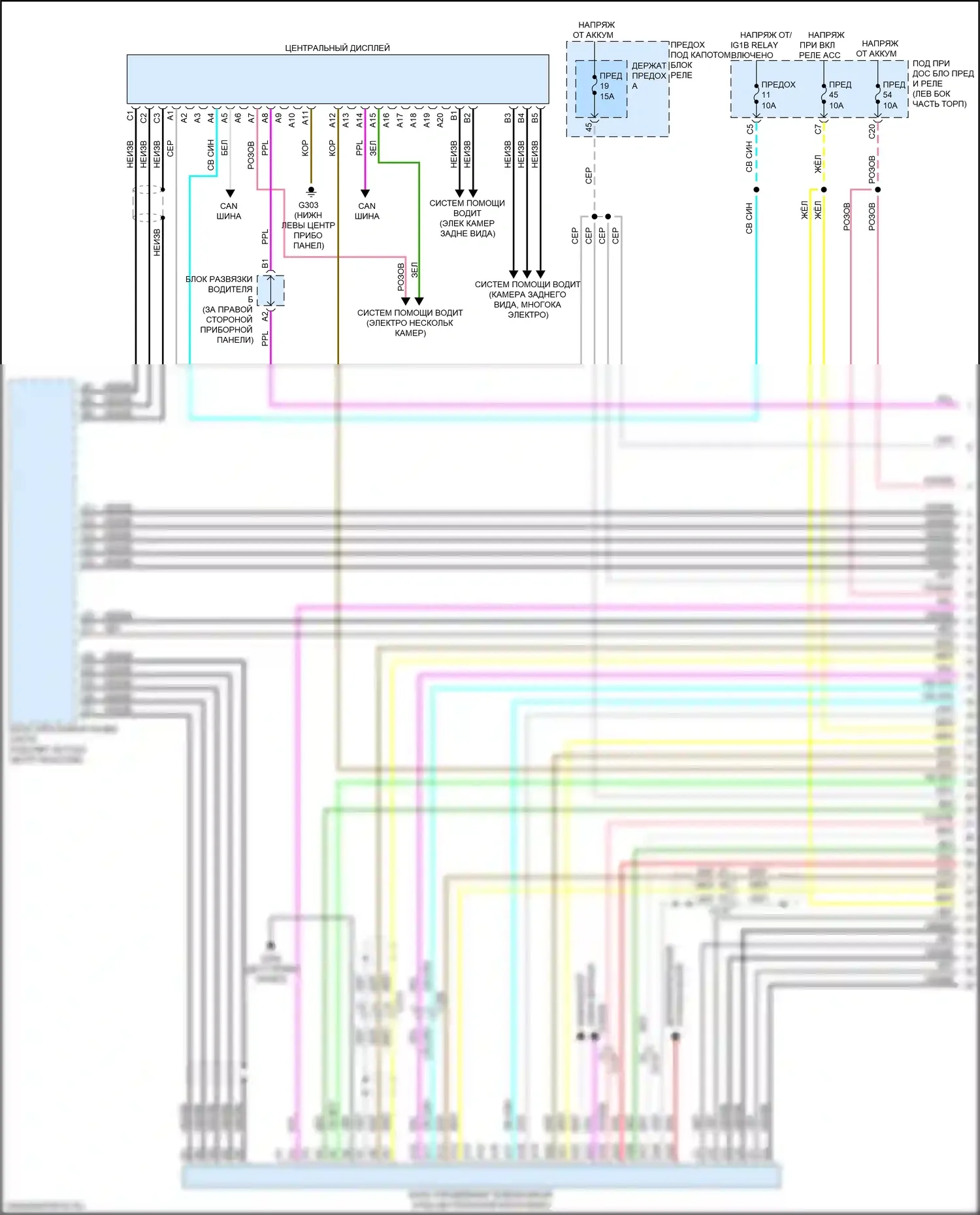 MDX Acura IV (2021-2024): Электросхема магнитолы, 9 динамиков (1 из 5) 