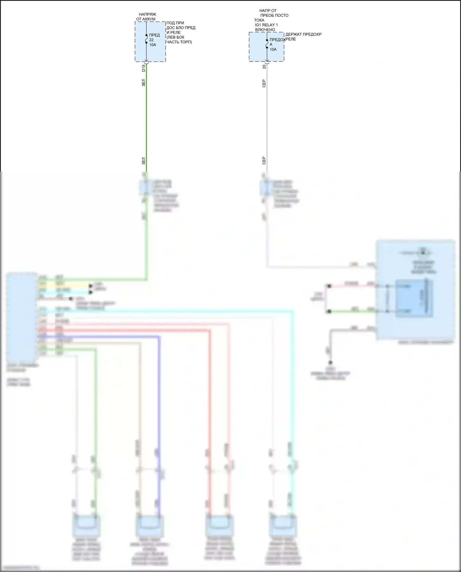 MDX Acura IV (2021-2024): Электросхема контроля давления в шинах 