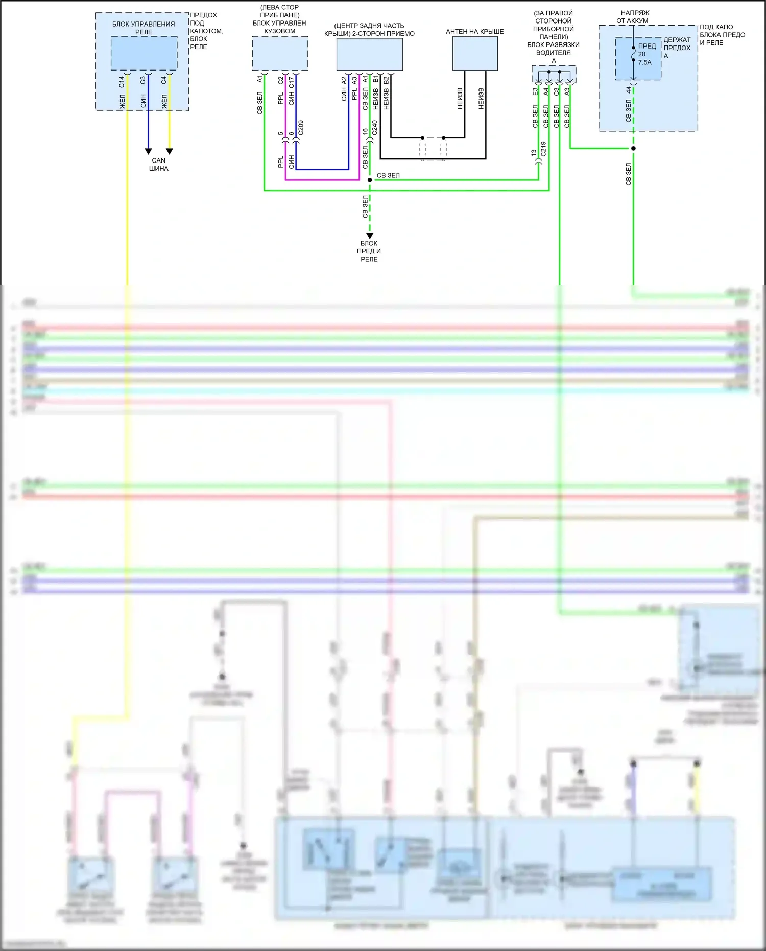 MDX Acura IV (2021-2024): Сигнализации электросхема (4 из 6) 