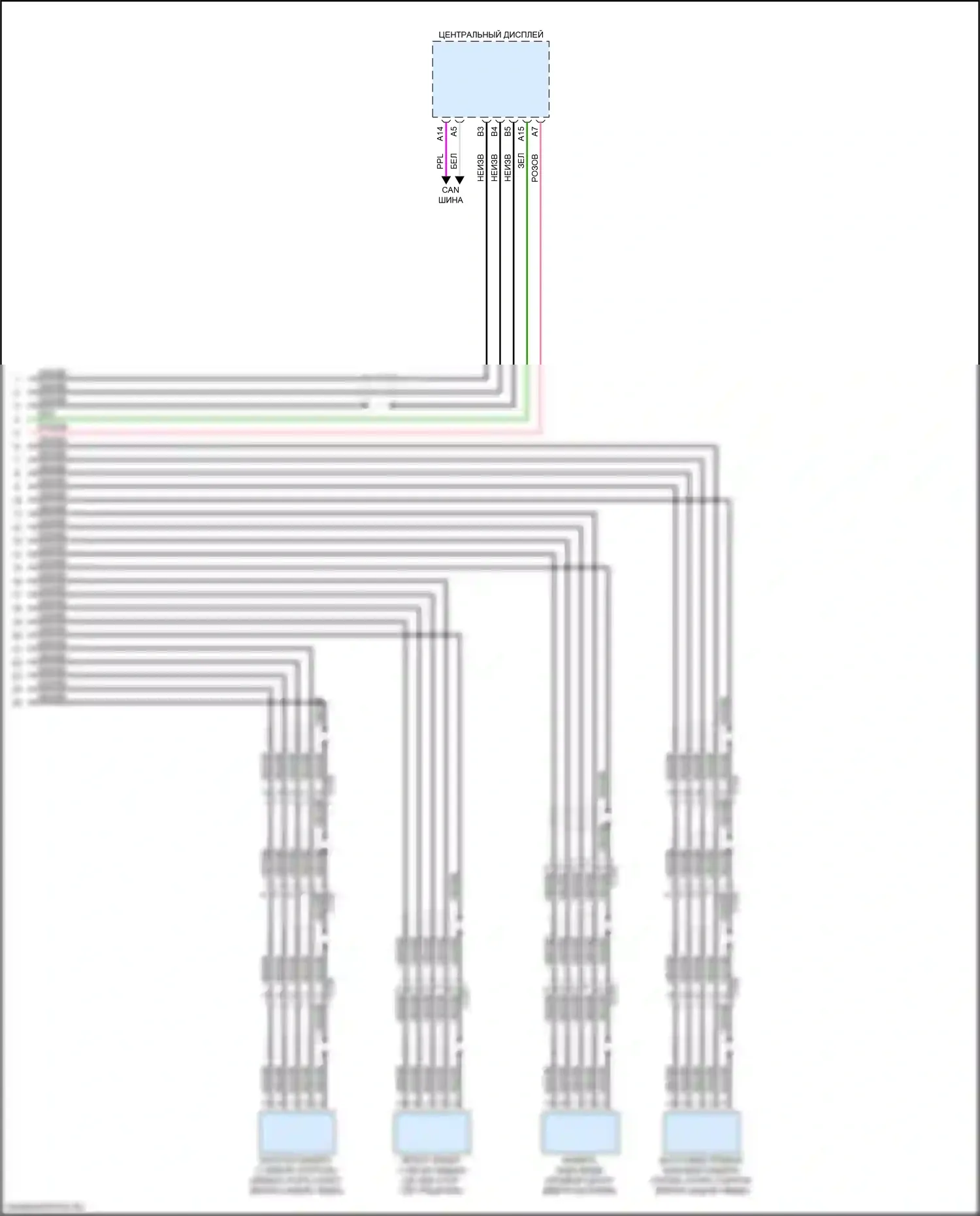 MDX Acura IV (2021-2024): Электросхема мультикамер (2 из 2) 