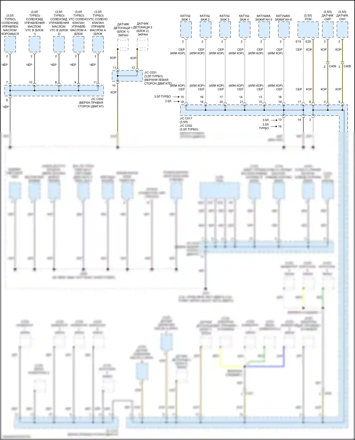 MDX Acura IV (2021-2024): Электросхема разводки массы (5 из 6) 