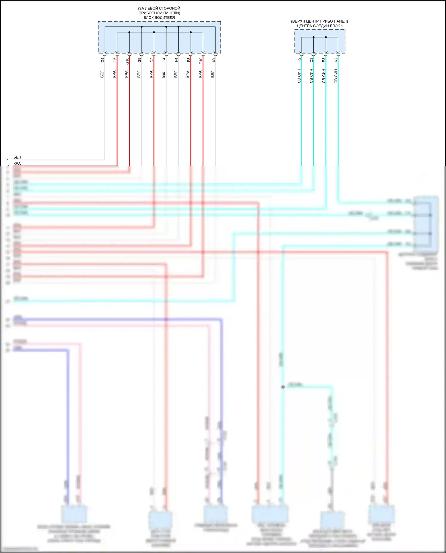 RDX Acura II рестайлинг (2015-2018): Can шина электросхема (4 из 4) 
