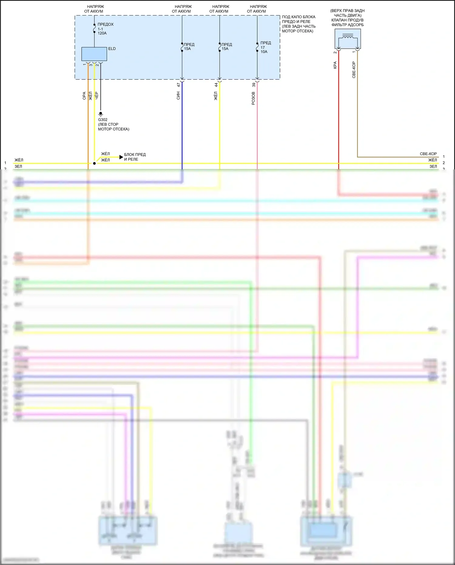 RDX Acura II рестайлинг (2015-2018): Электросхема двигателя 3.5l (2 из 9) 