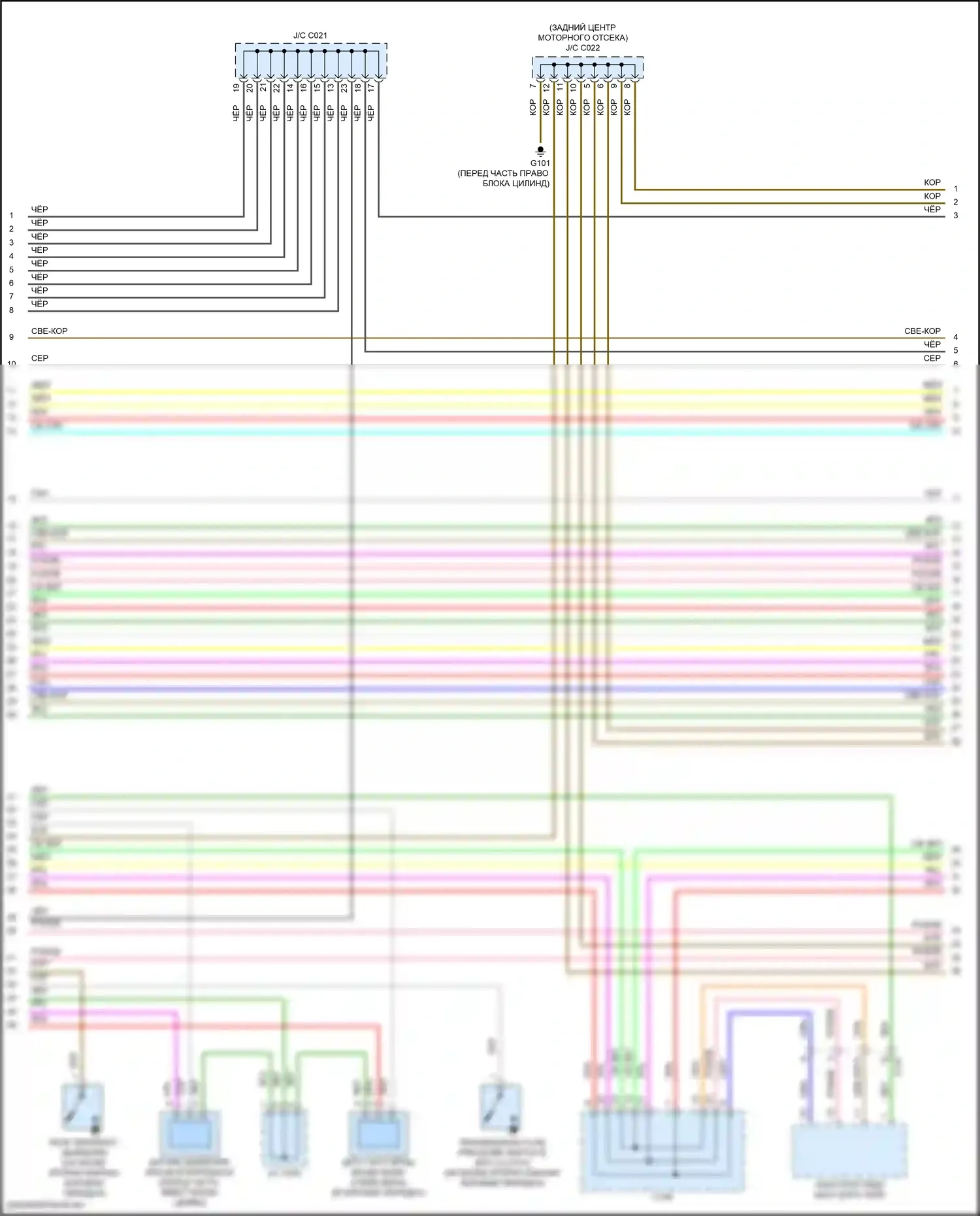 RDX Acura II рестайлинг (2015-2018): Электросхема двигателя 3.5l (7 из 9) 