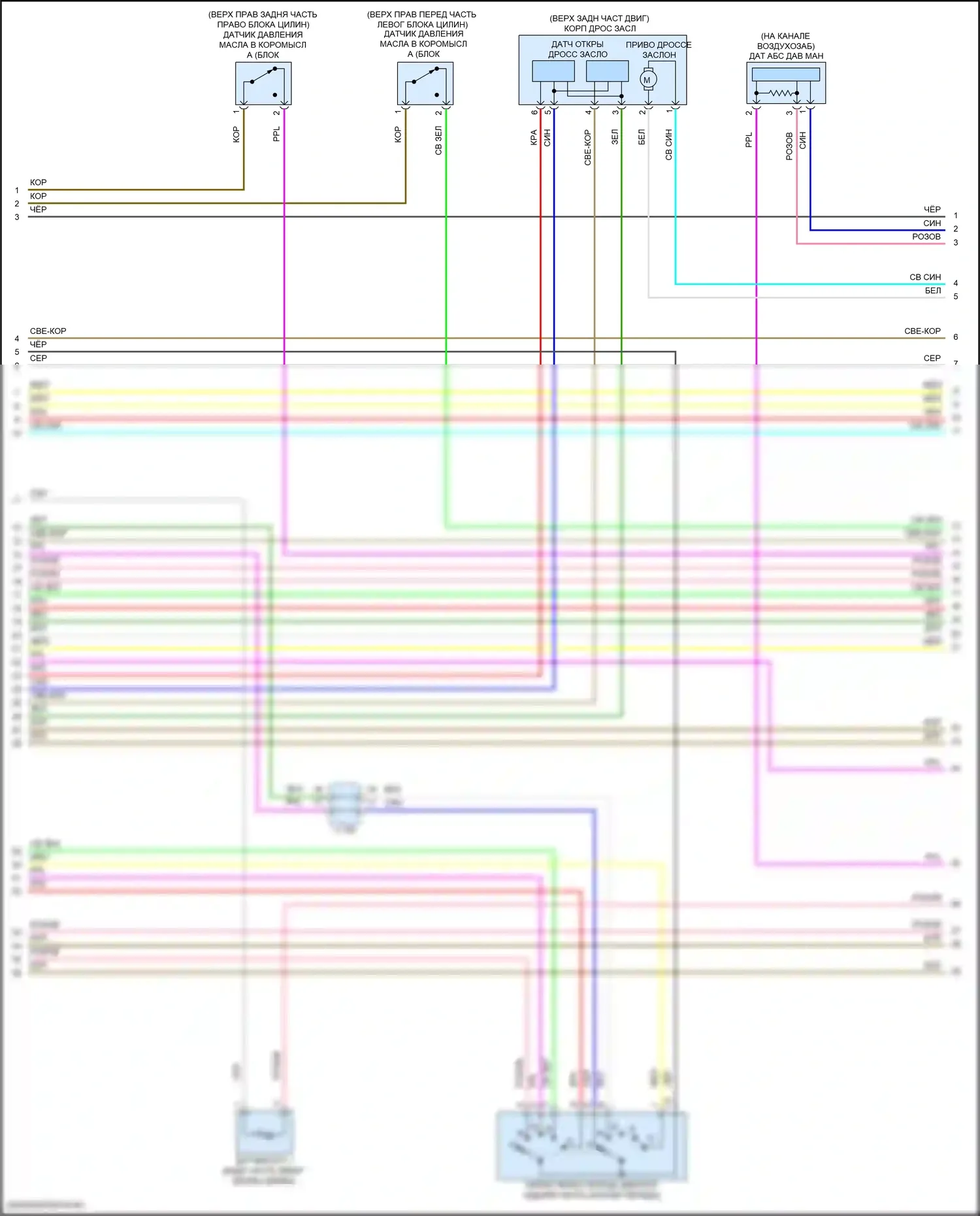 RDX Acura II рестайлинг (2015-2018): Электросхема двигателя 3.5l (8 из 9) 