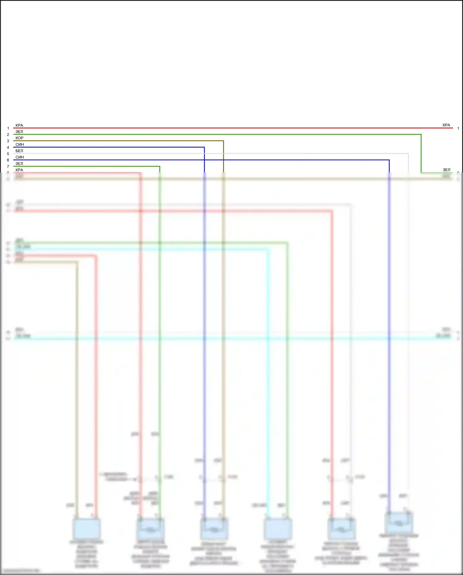 RDX Acura II рестайлинг (2015-2018): Электросхема подушек безопасности (2 из 4) 