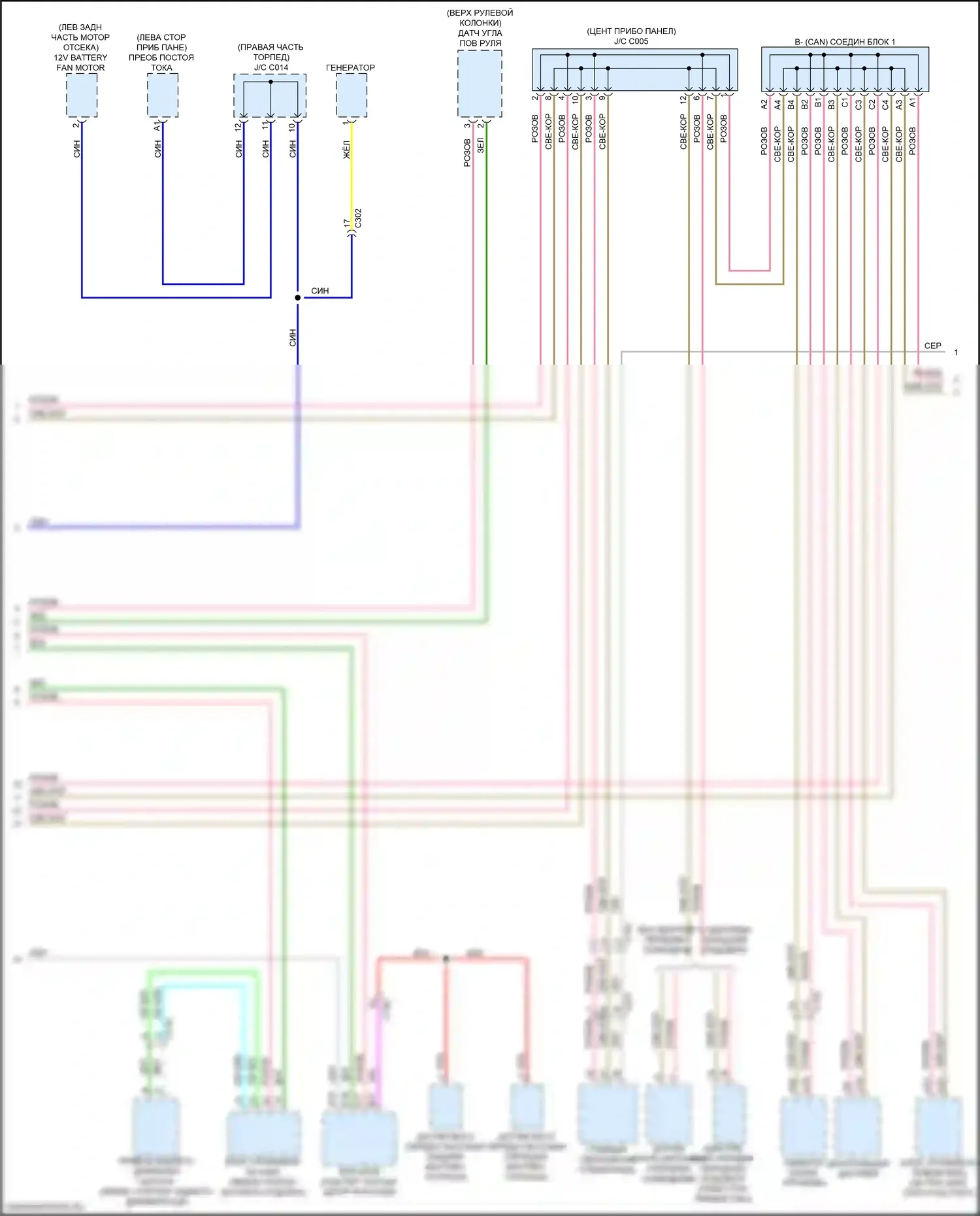 RDX Acura III (2018-2021): Can шина электросхема (4 из 5) 