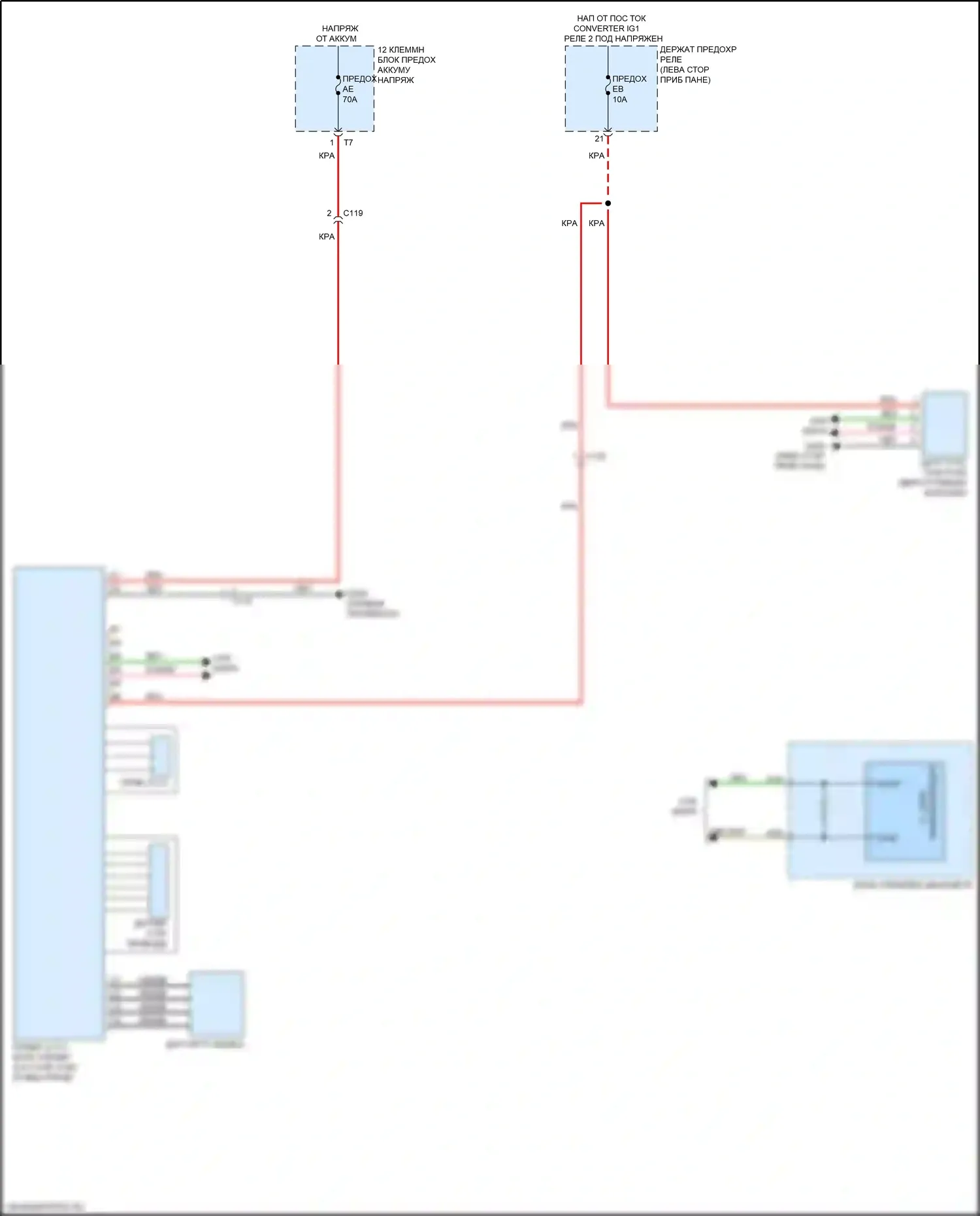 RDX Acura III (2018-2021): Электросхема электроусилителя руля 