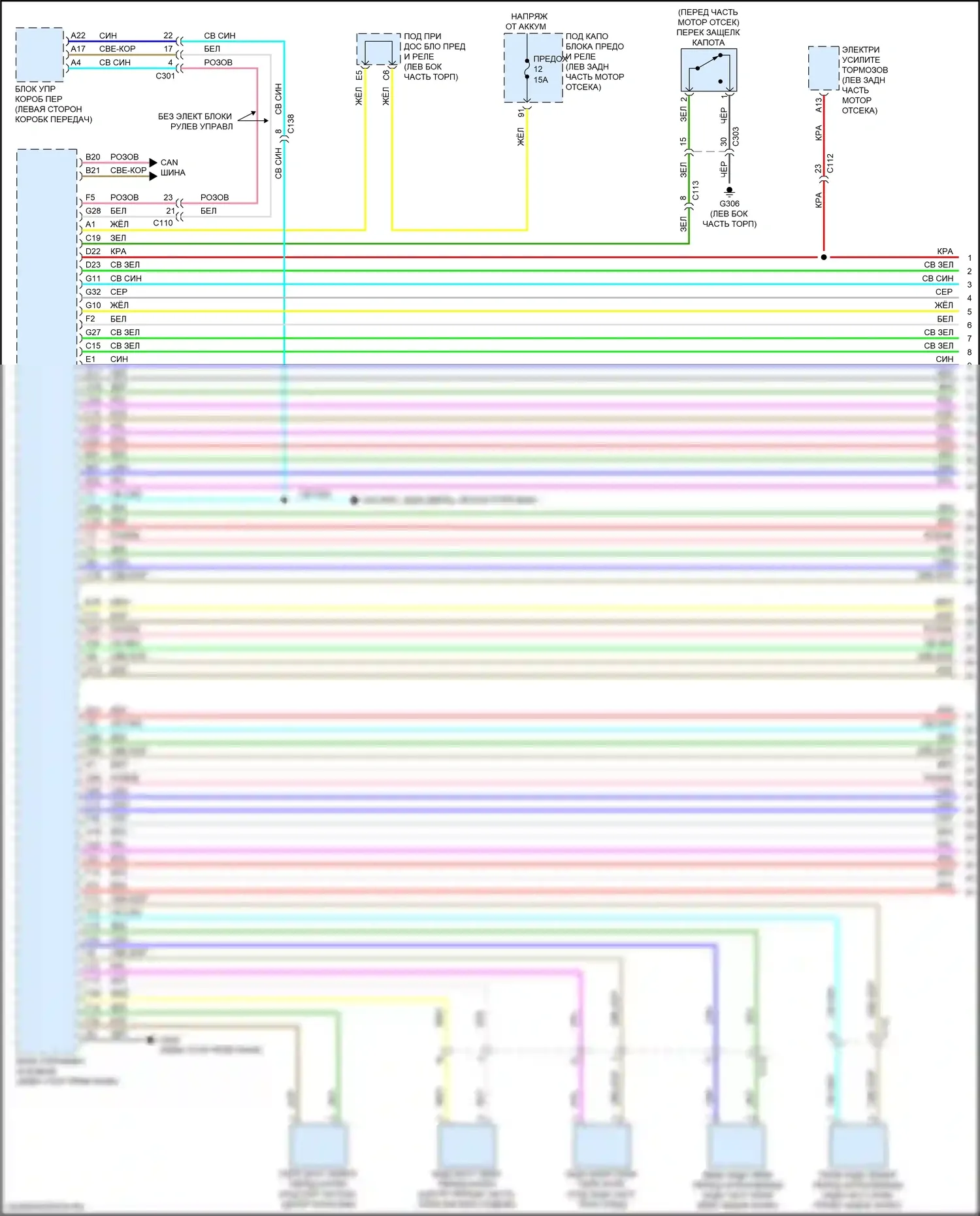 RDX Acura III (2018-2021): Сигнализации электросхема (1 из 6) 