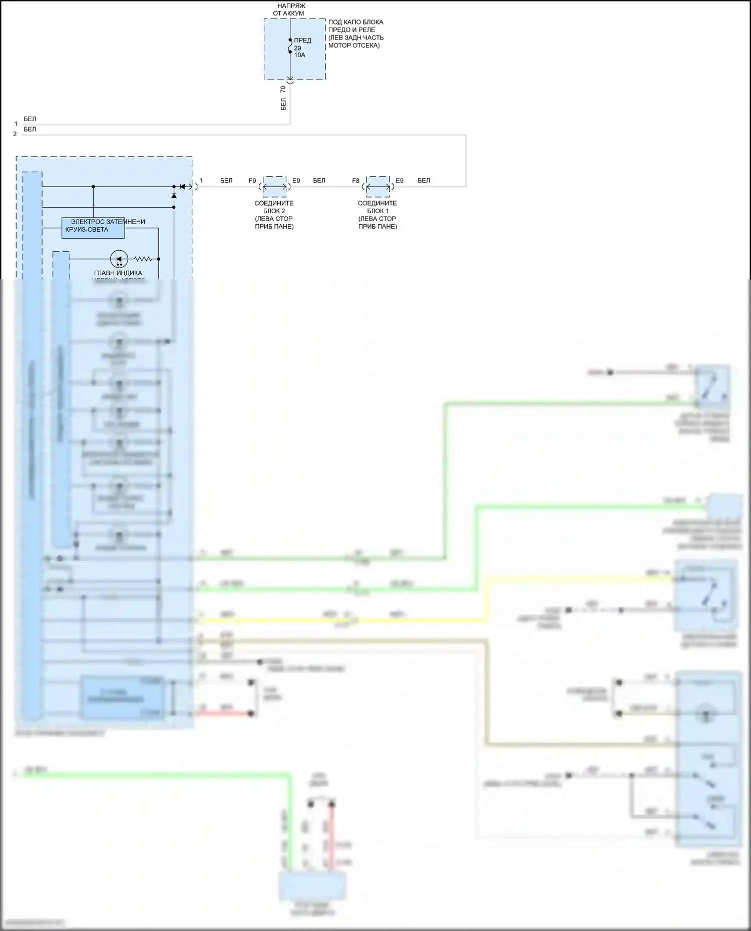 TLX Acura I рестайлинг (2017-2020): Антиблокировочная система abs электросхема (2 из 2) 