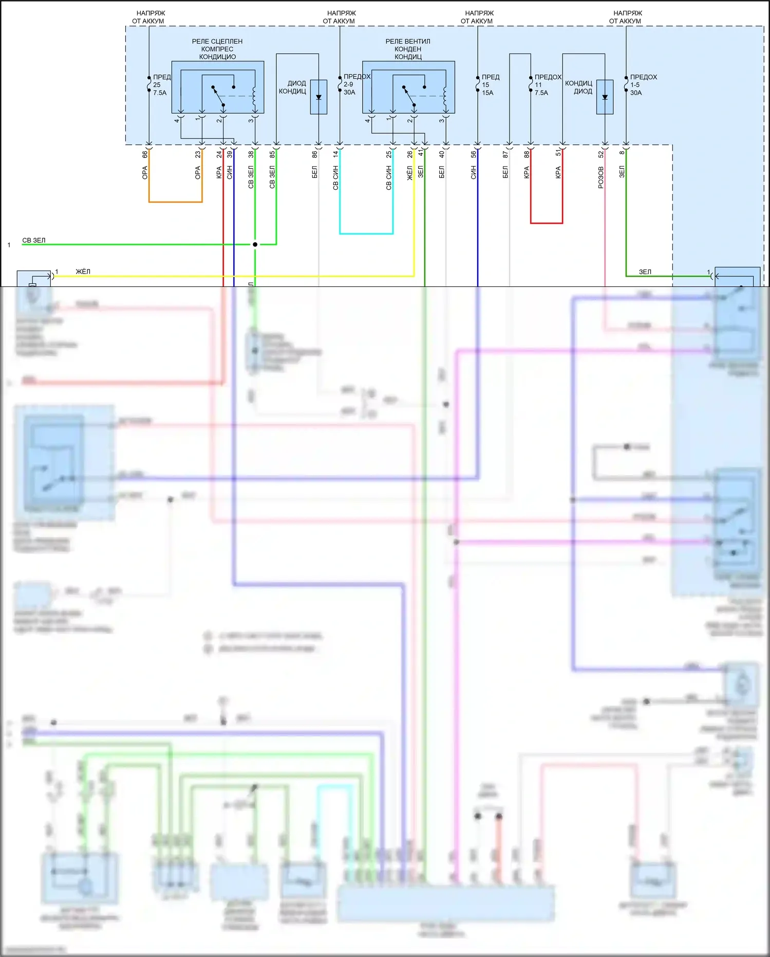 TLX Acura I рестайлинг (2017-2020): 3.5л, электросхема климат контроля (3 из 3) 