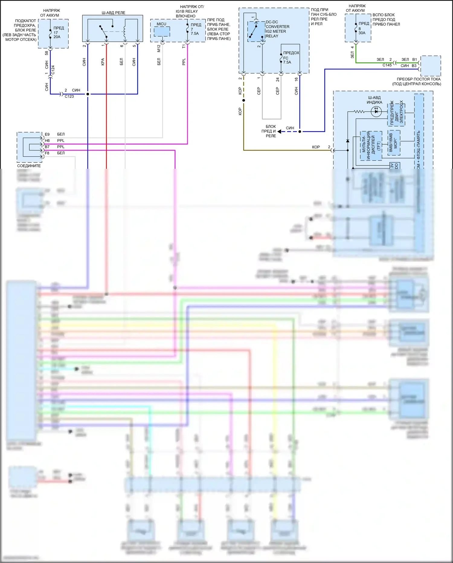 TLX Acura I рестайлинг (2017-2020): 3,5л, электросхема awd 