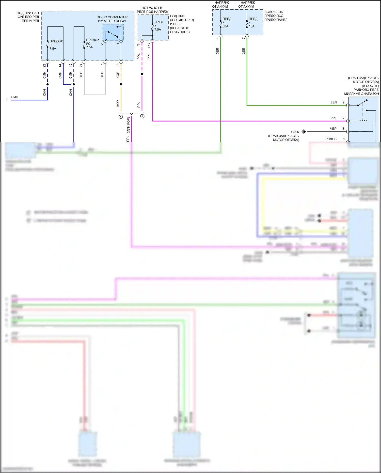 TLX Acura I рестайлинг (2017-2020): Электросхема круиз-контроля (3 из 3) 