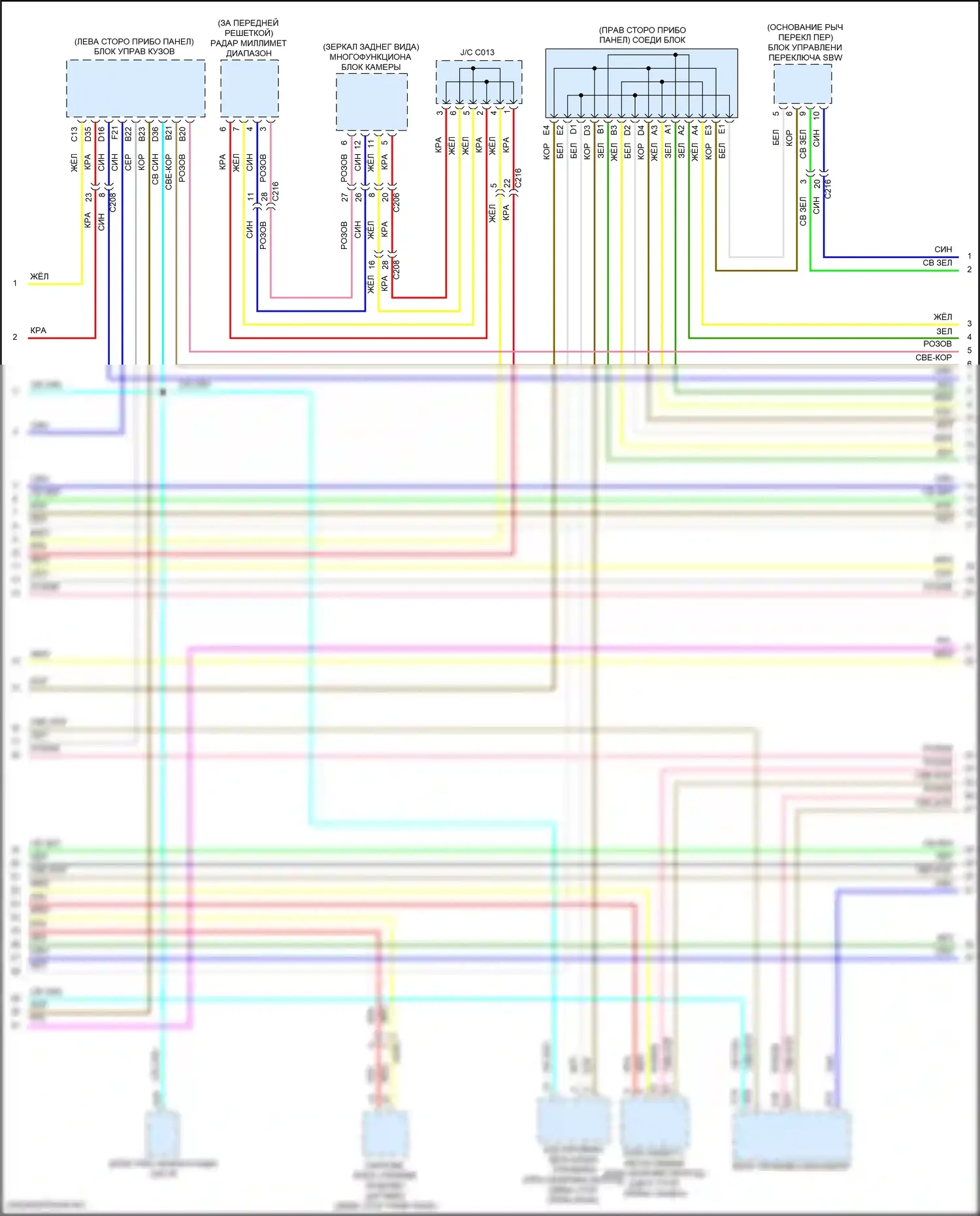 TLX Acura II (2020-2024): Can шина электросхема (2 из 6) 