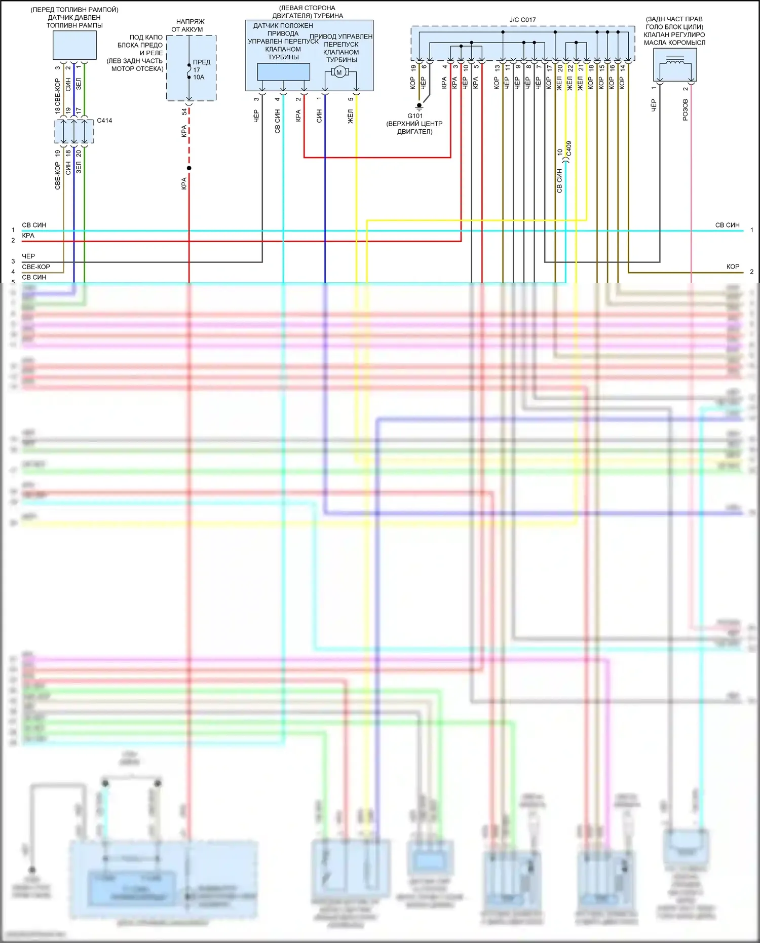TLX Acura II (2020-2024): Электросхема двигателя 3,0л турбо (6 из 7) 
