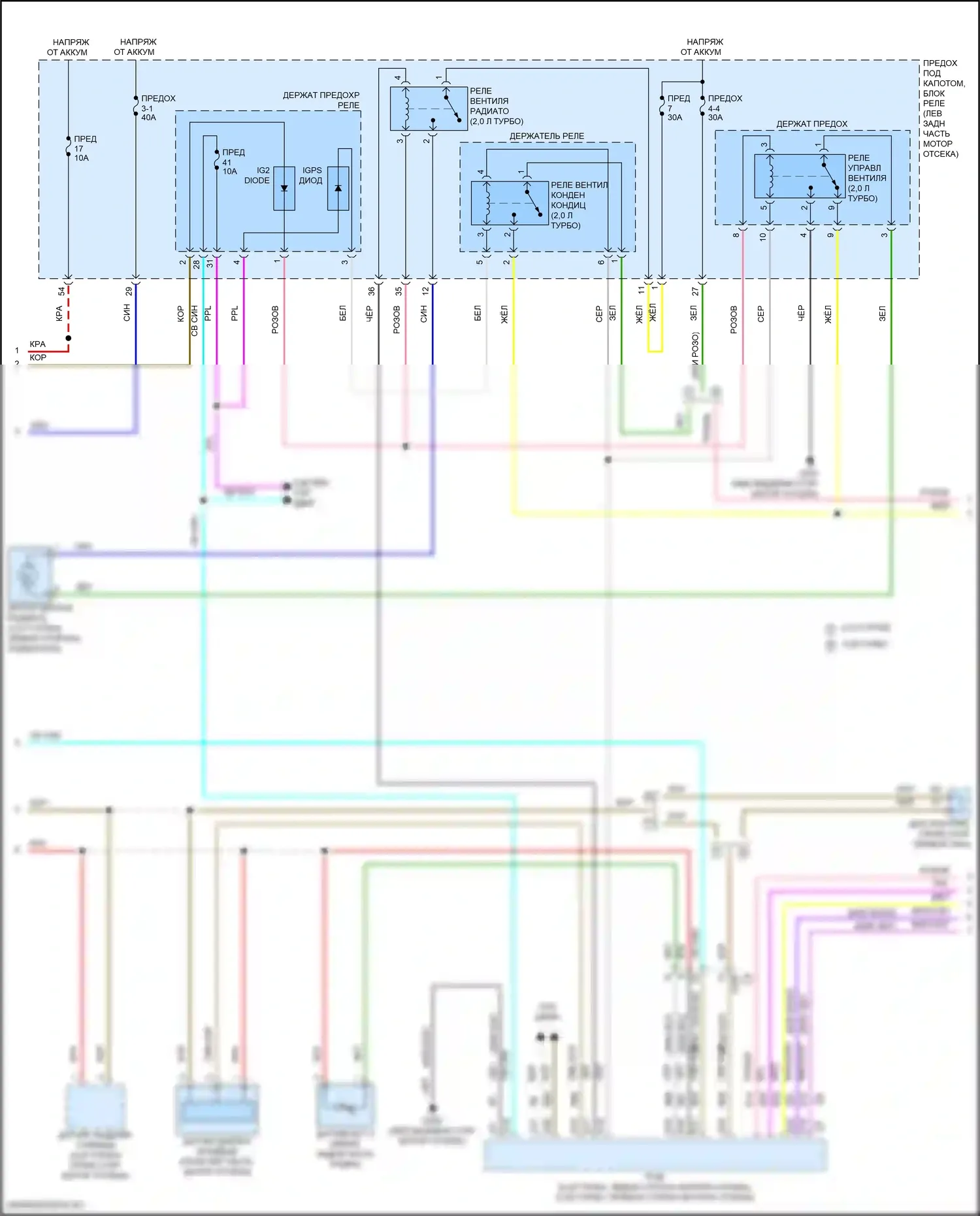TLX Acura II (2020-2024): Электросхема климат контроля (3 из 4) 