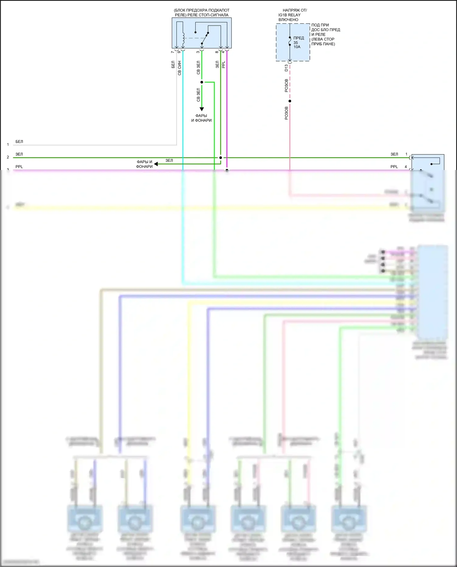 TLX Acura II (2020-2024): Электросхема круиз-контроля (3 из 3) 