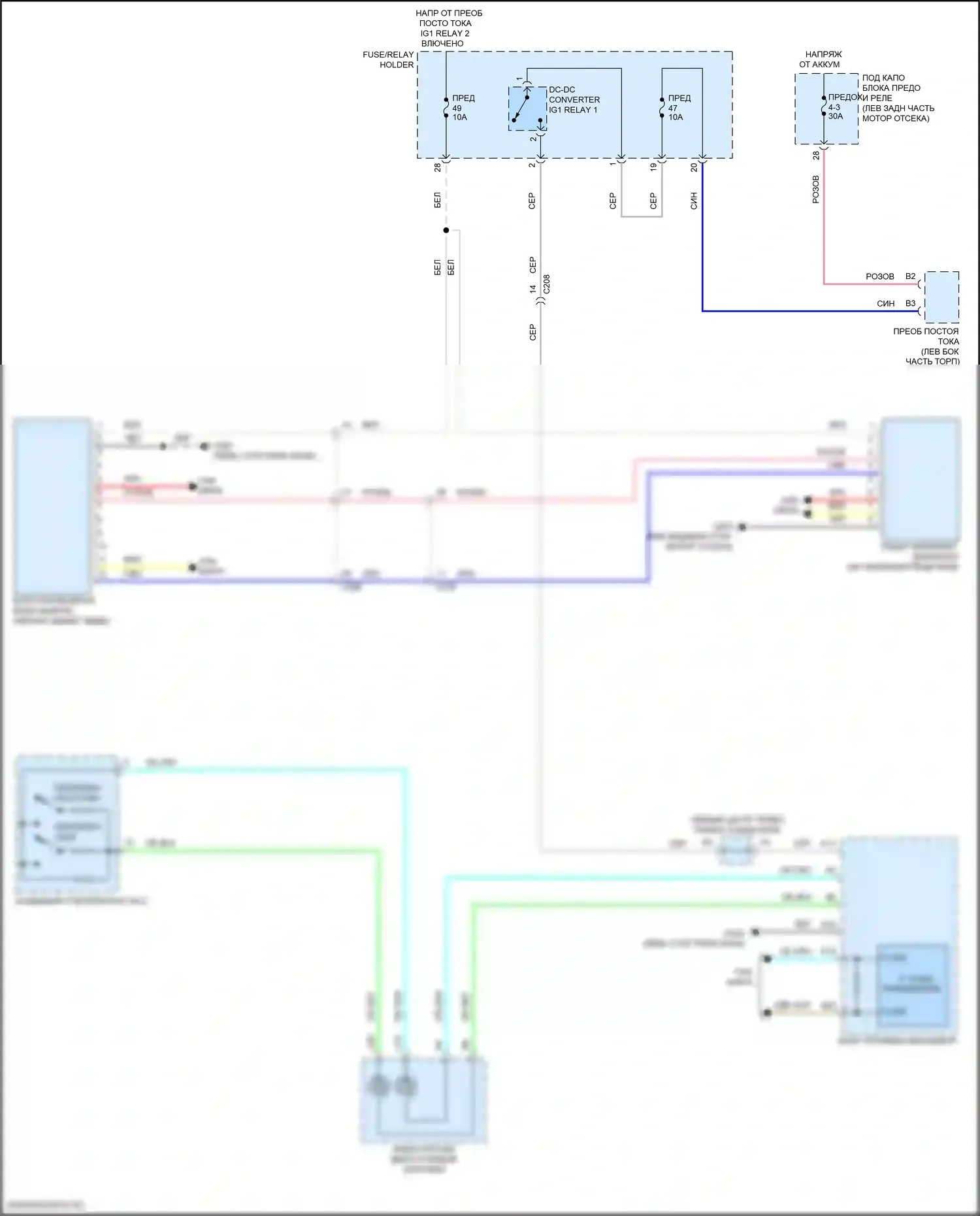 TLX Acura II (2020-2024): Электросхема многоцелевой камеры 