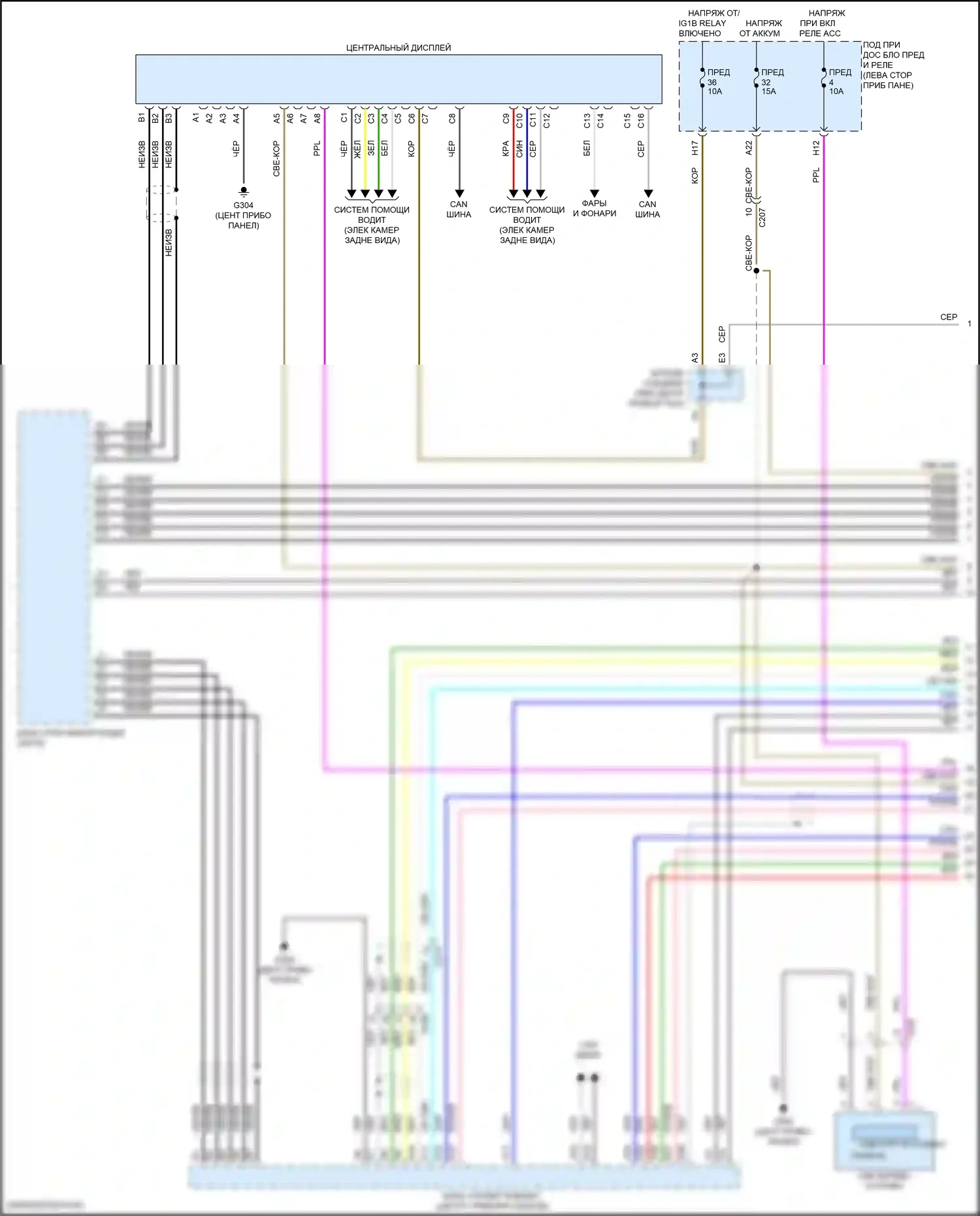 TLX Acura II (2020-2024): Электросхема навигации, 10 динамиков (1 из 5) 