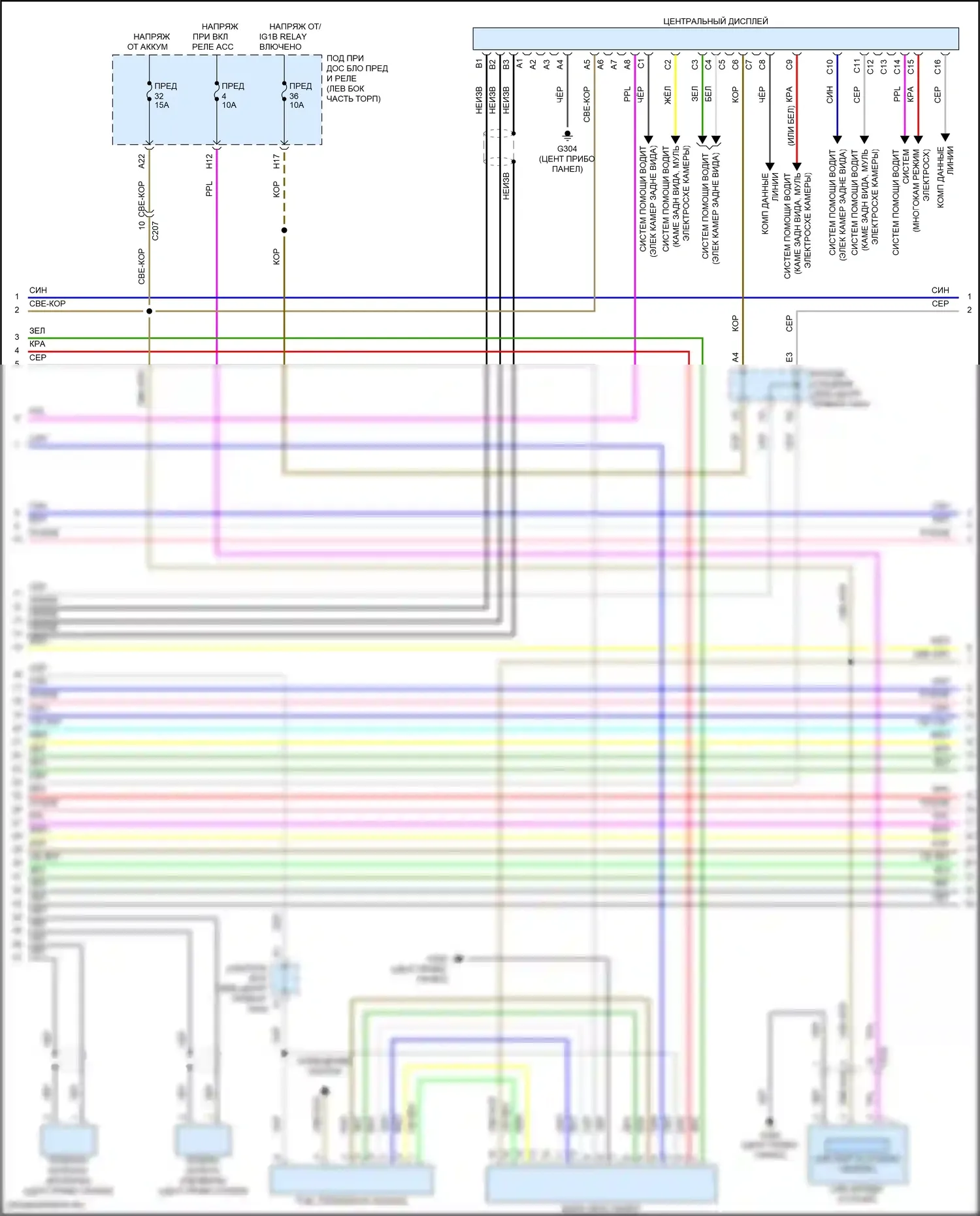 TLX Acura II (2020-2024): Электросхема навигации, 17 динамиков (2 из 6) 